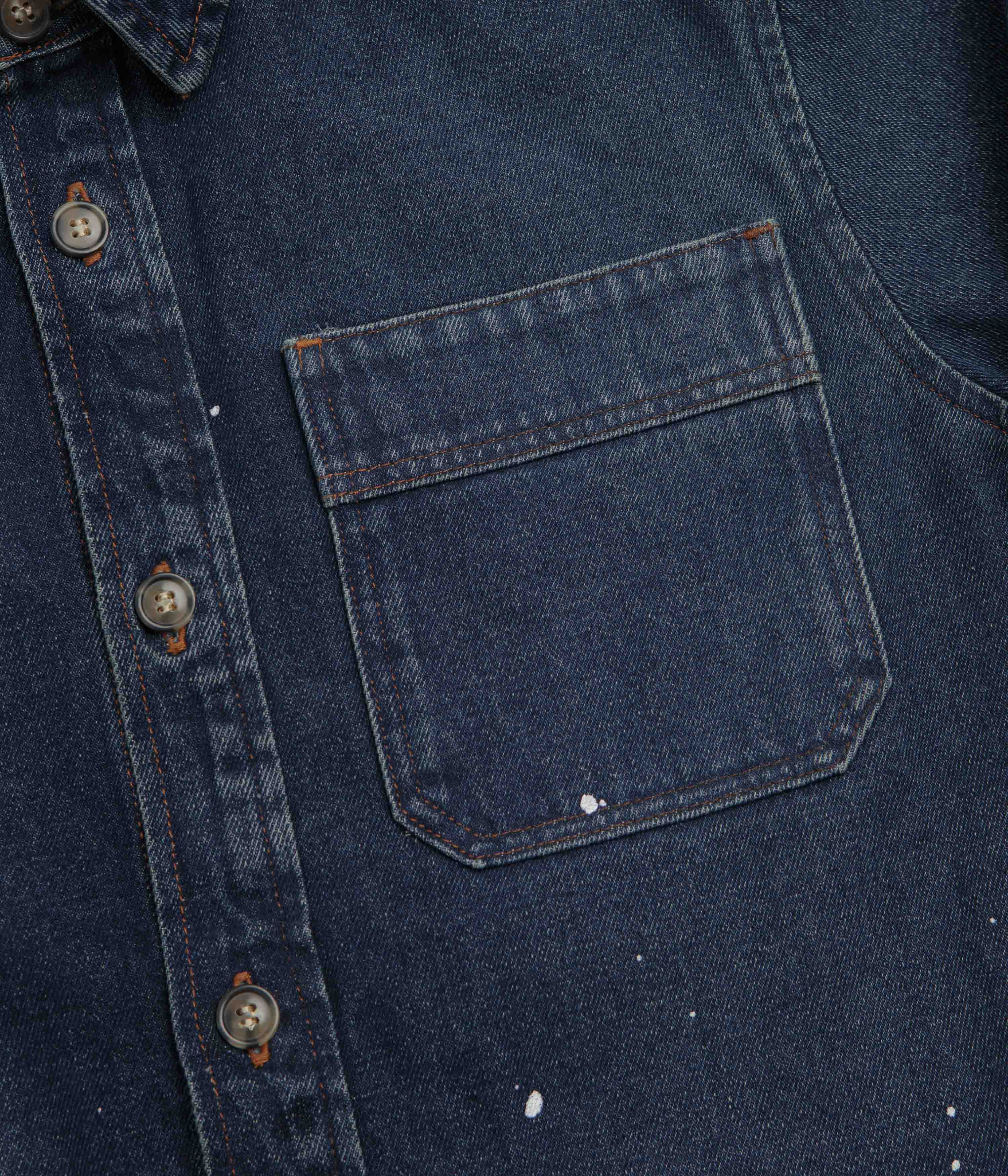 A.P.C. Basile Overshirt - Washed Indigo - Image 3