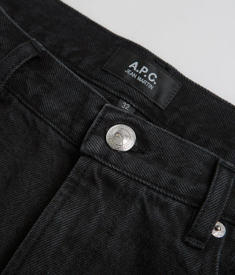 A.P.C. Martin Jeans - Washed Black - Image 7