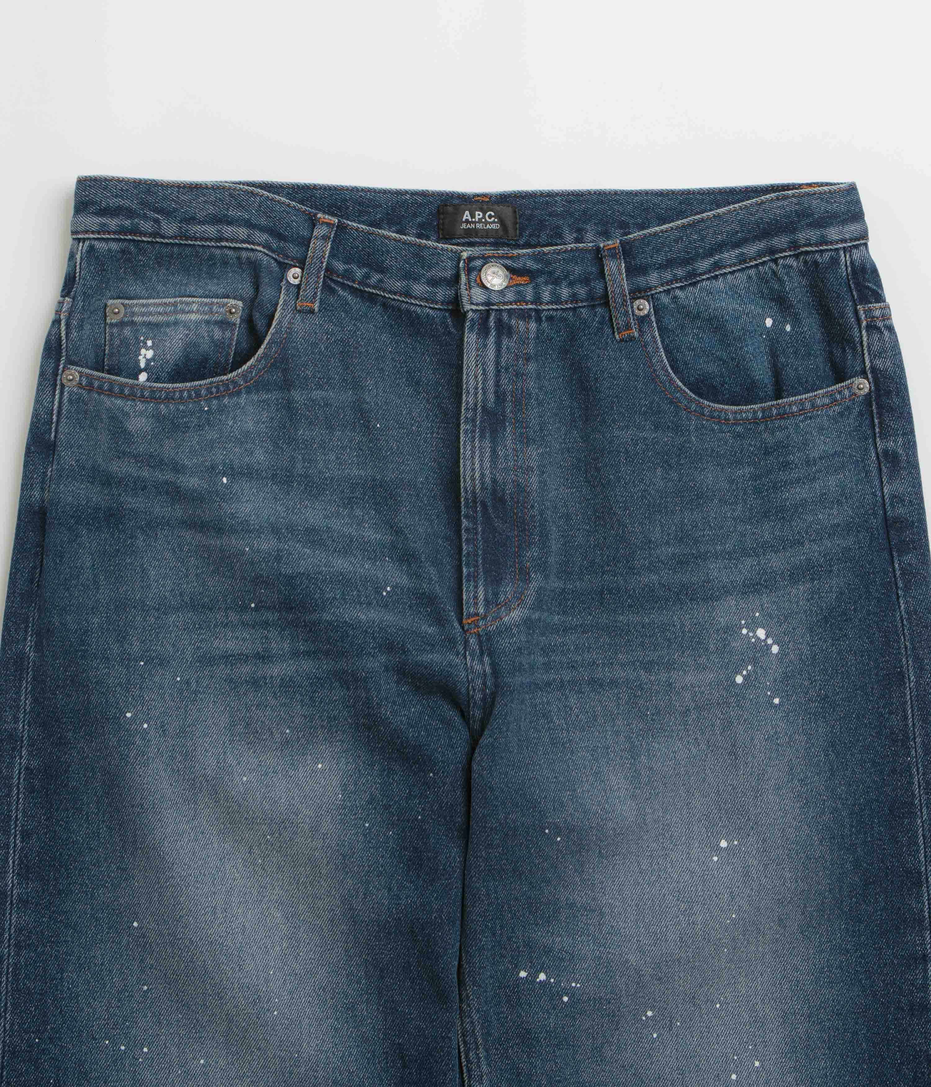 A.P.C. Relaxed H Jeans - Washed Indigo - Image 4