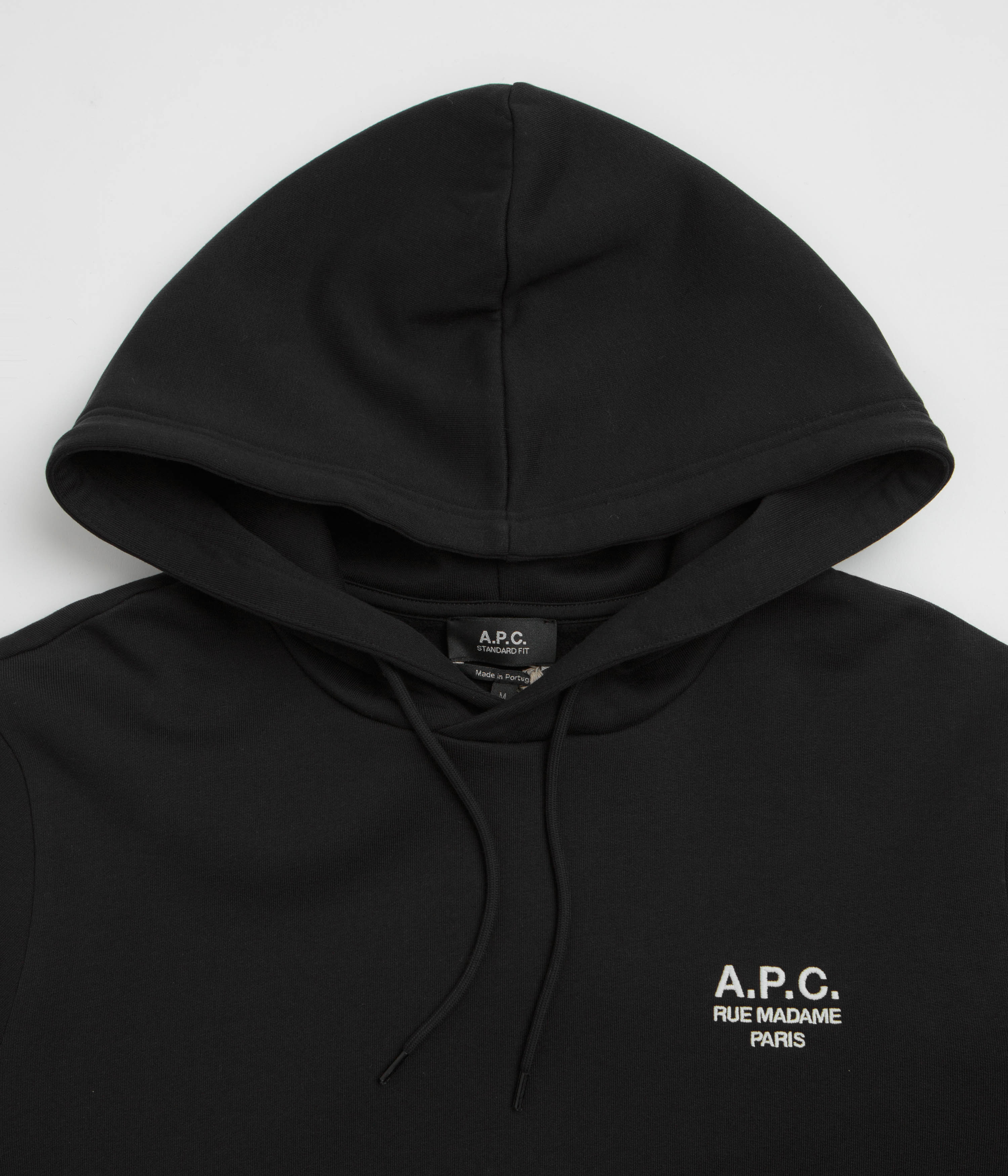 A.P.C. Rue Madame Hoodie - Black / White - Image 2