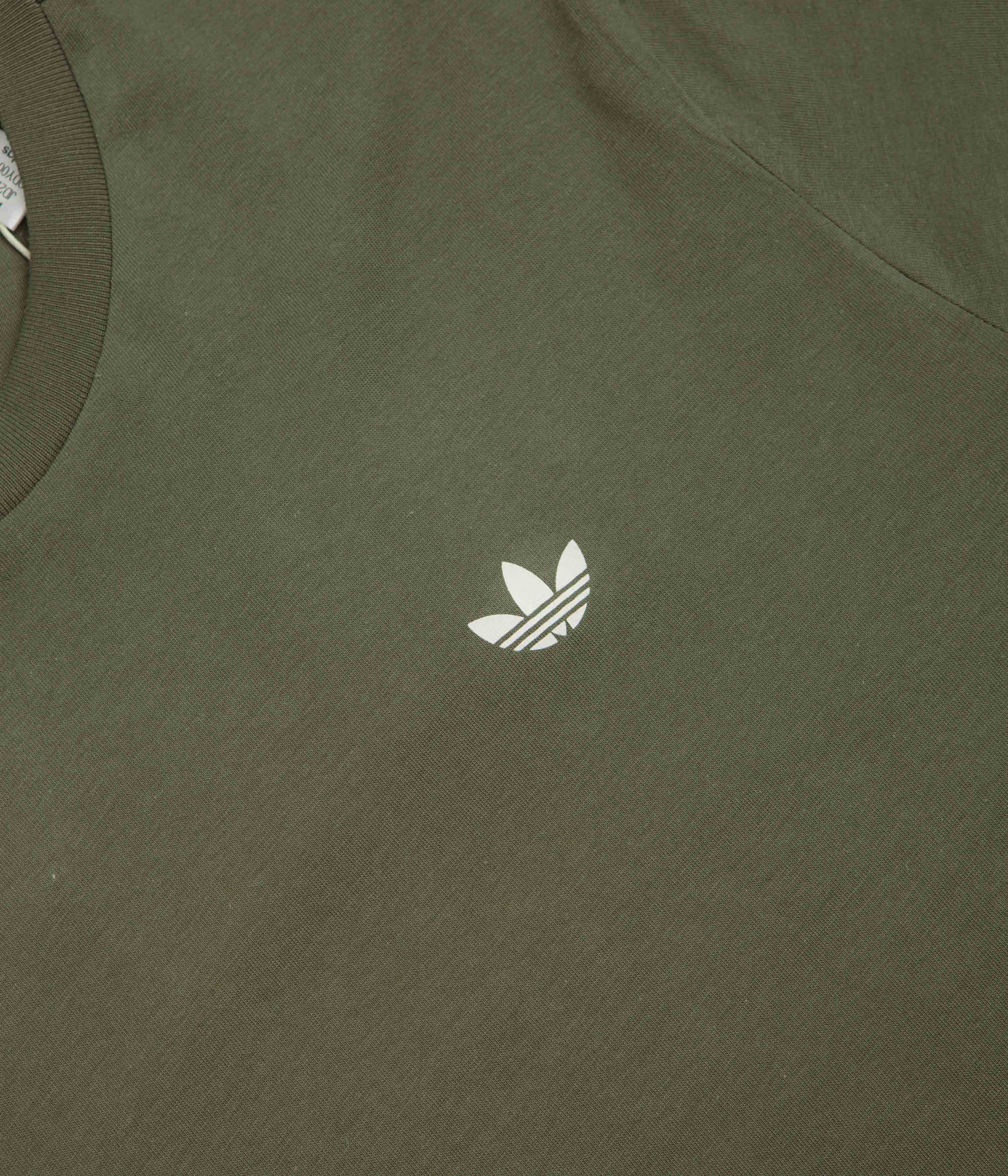Adidas 4.0 Logo T-Shirt - Olive Strata - Image 3