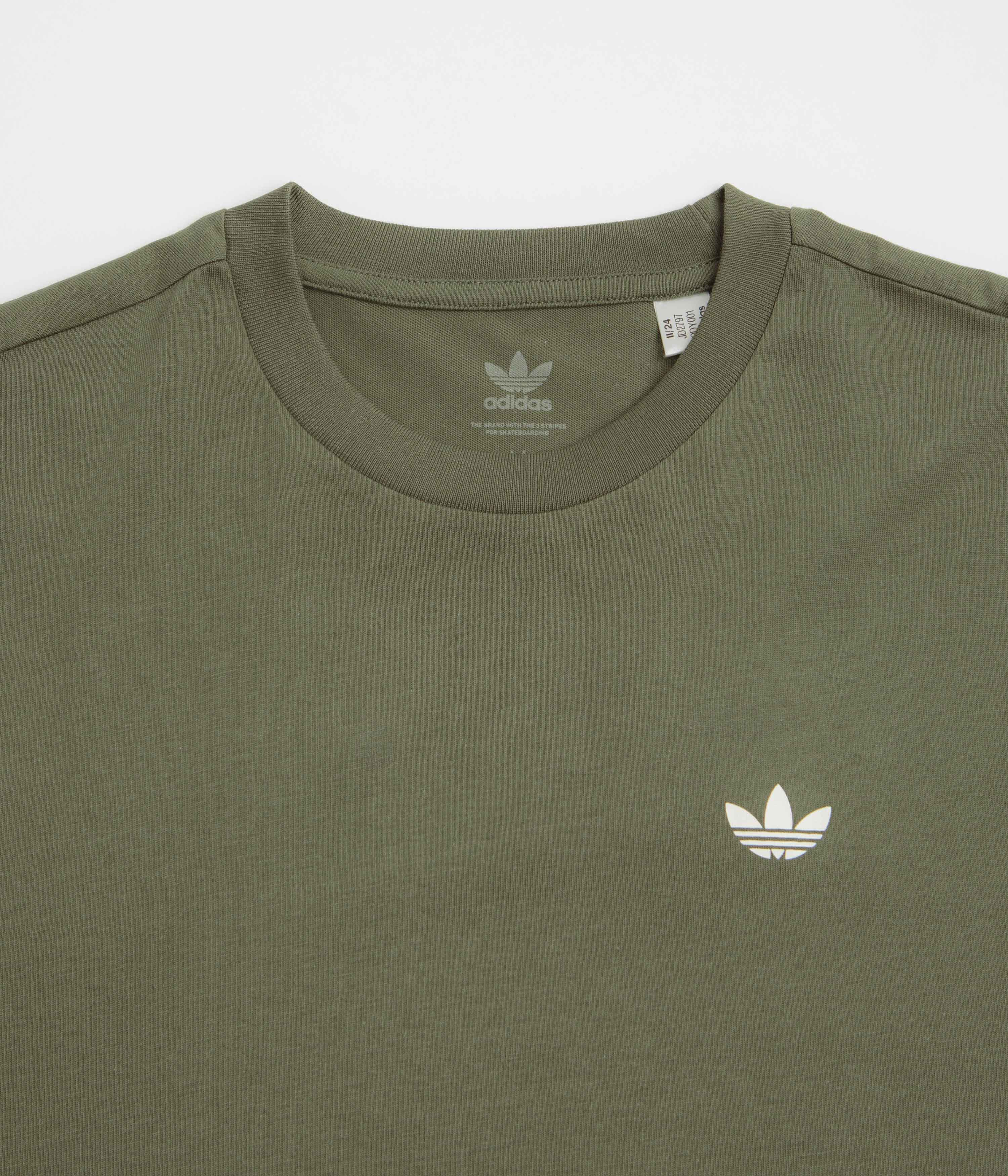 Adidas 4.0 Logo T-Shirt - Olive Strata - Image 4