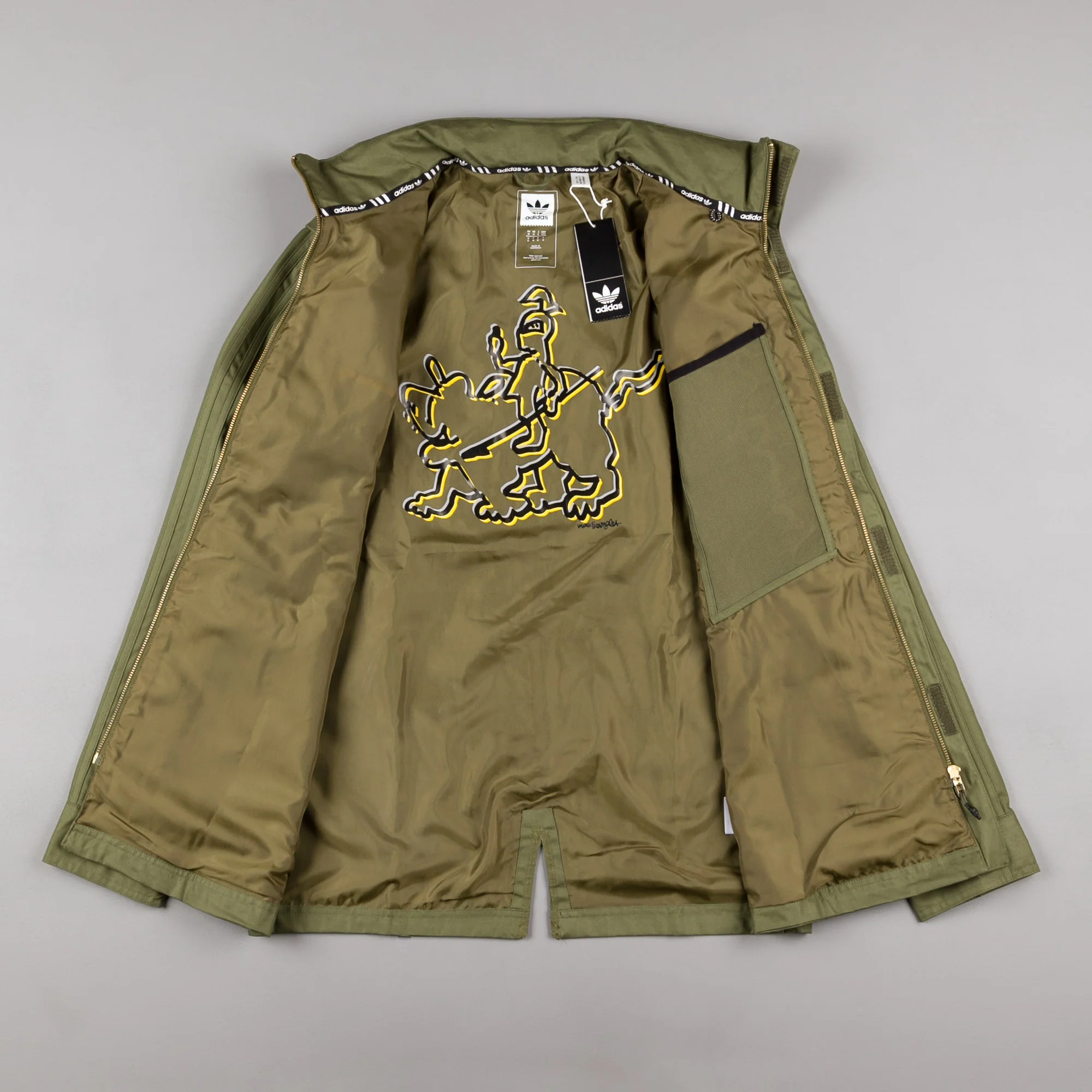 Adidas 83G Military Field Jacket - Olive Cargo - Image 3