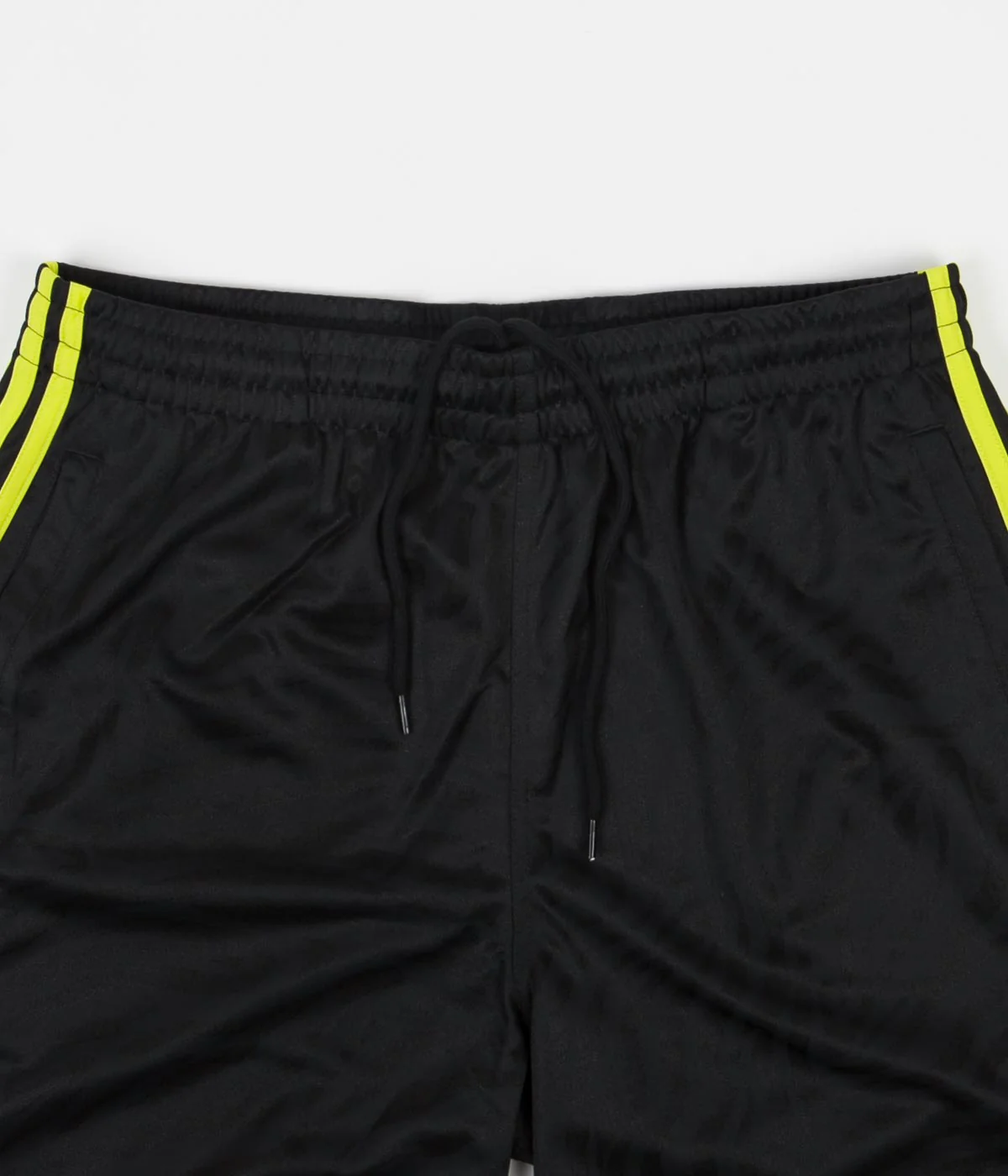 Adidas Athletic Shorts - Black / Acid Yellow - Image 2