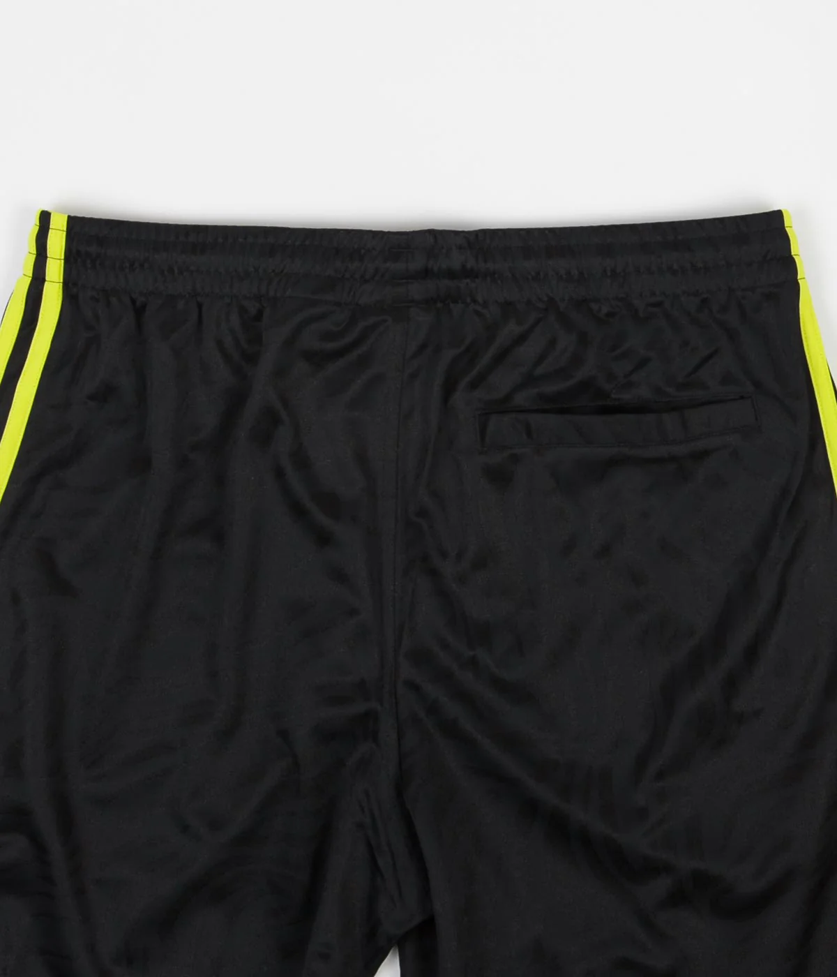 Adidas Athletic Shorts - Black / Acid Yellow - Image 3