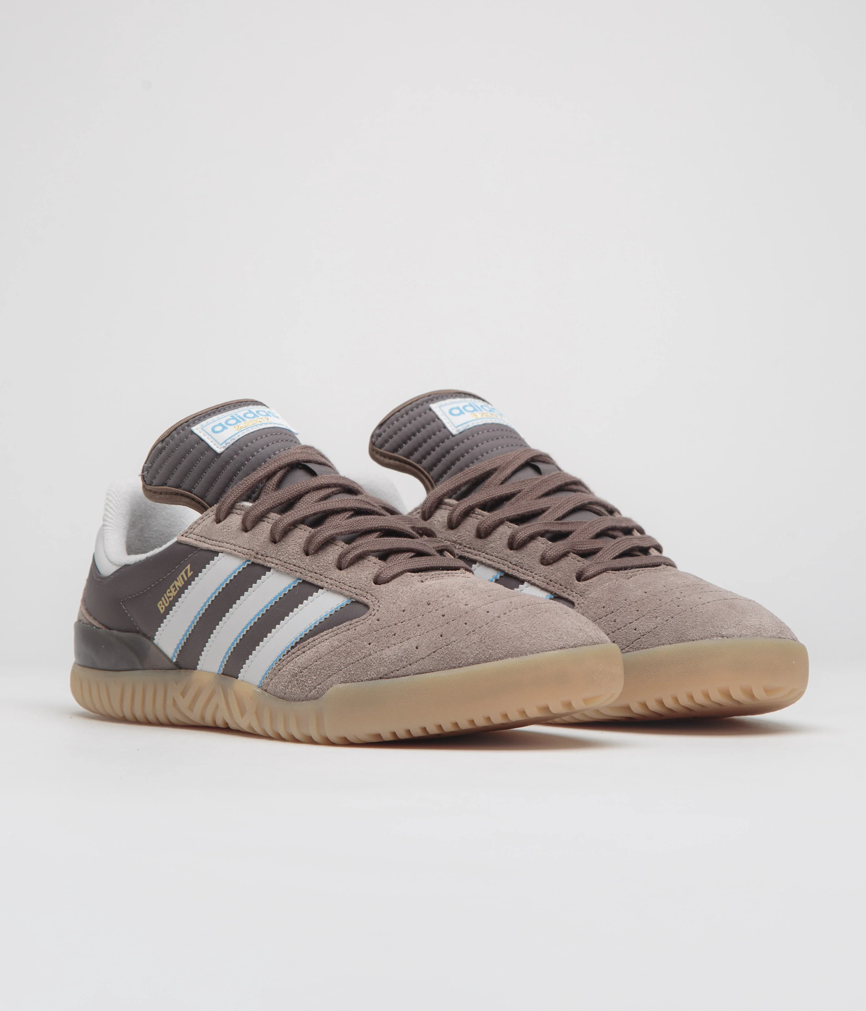 Adidas Busenitz Indoor Super Shoes - Earth Strata / Crystal White / Charcoal - Image 2