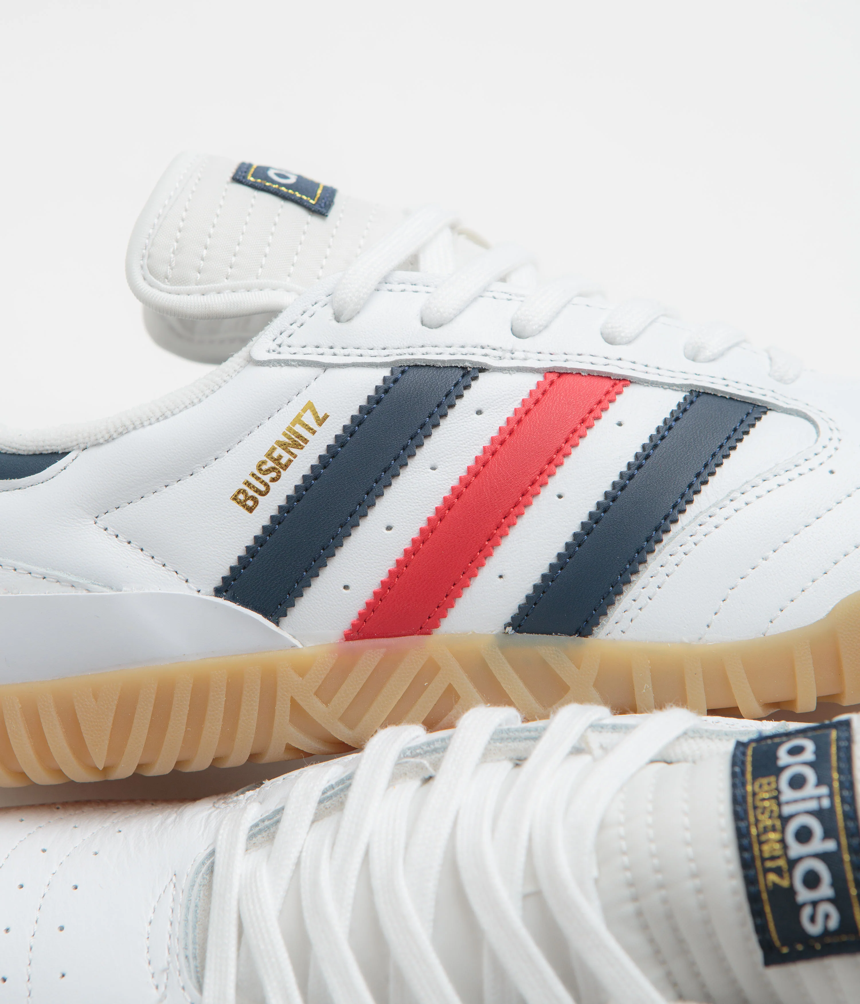 Adidas Busenitz Indoor Super Shoes - FTWR White / Collegiate Navy / Better Scarlet - Image 3