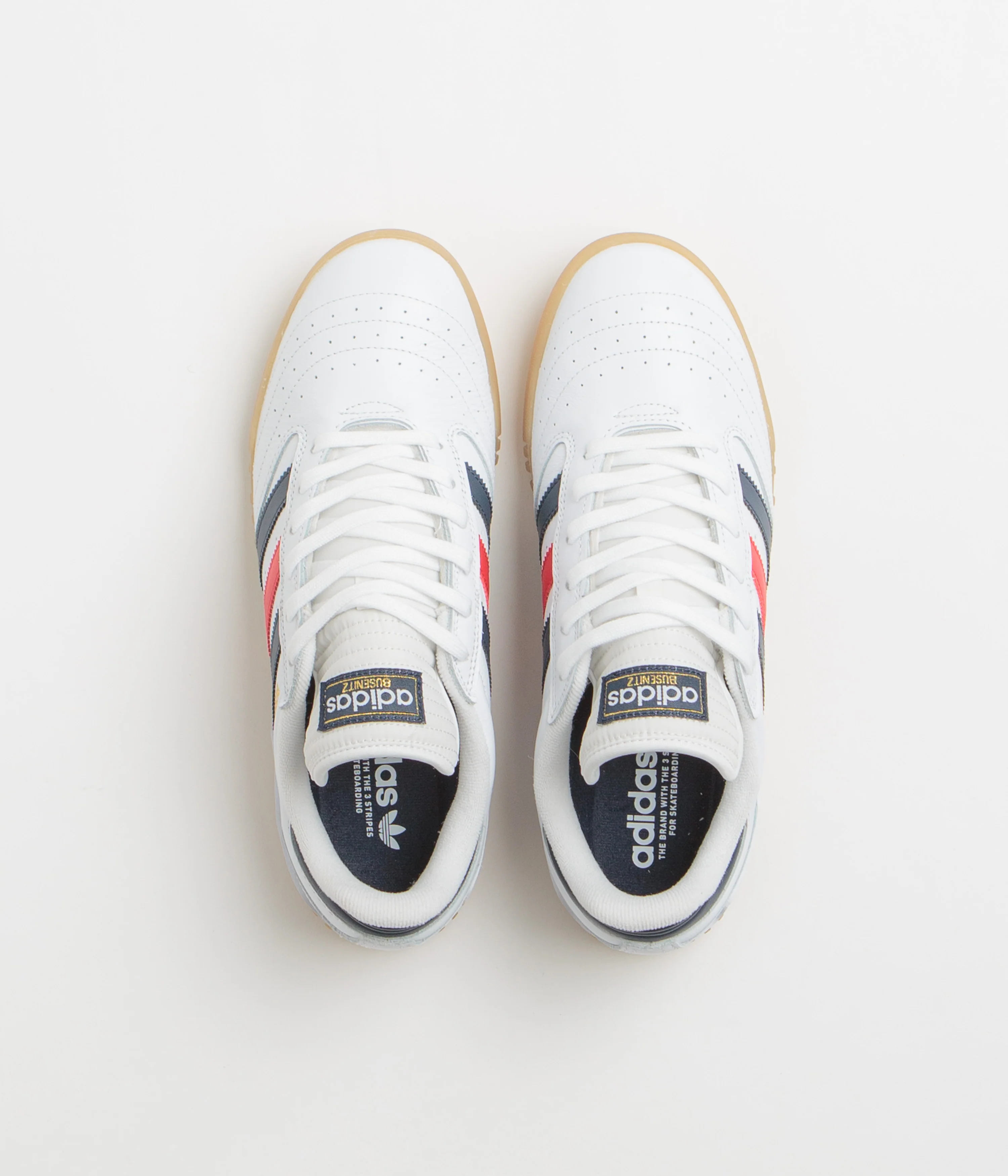 Adidas Busenitz Indoor Super Shoes - FTWR White / Collegiate Navy / Better Scarlet - Image 7