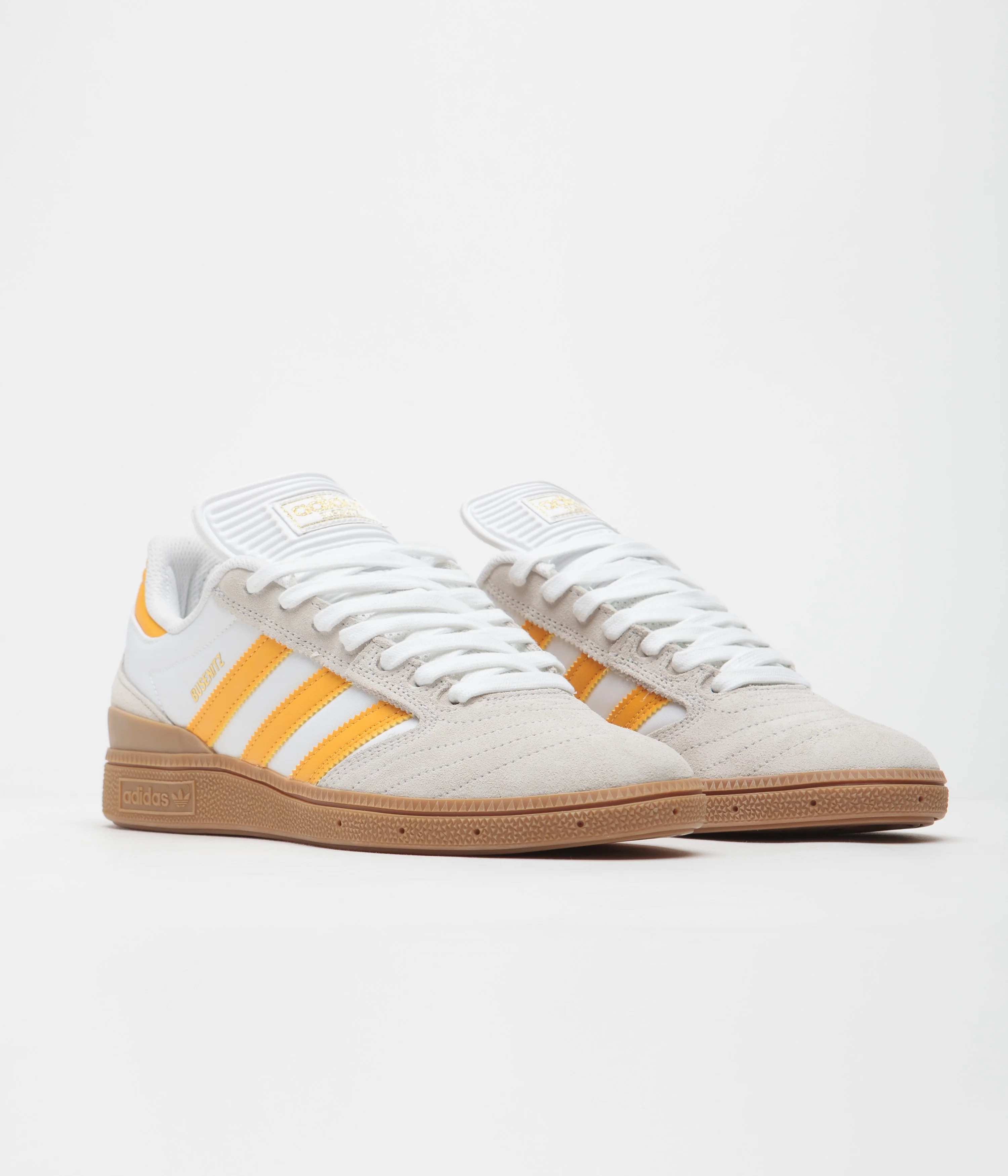 Adidas Busenitz Shoes - Crystal White / Yellow / Gum4 - Image 2