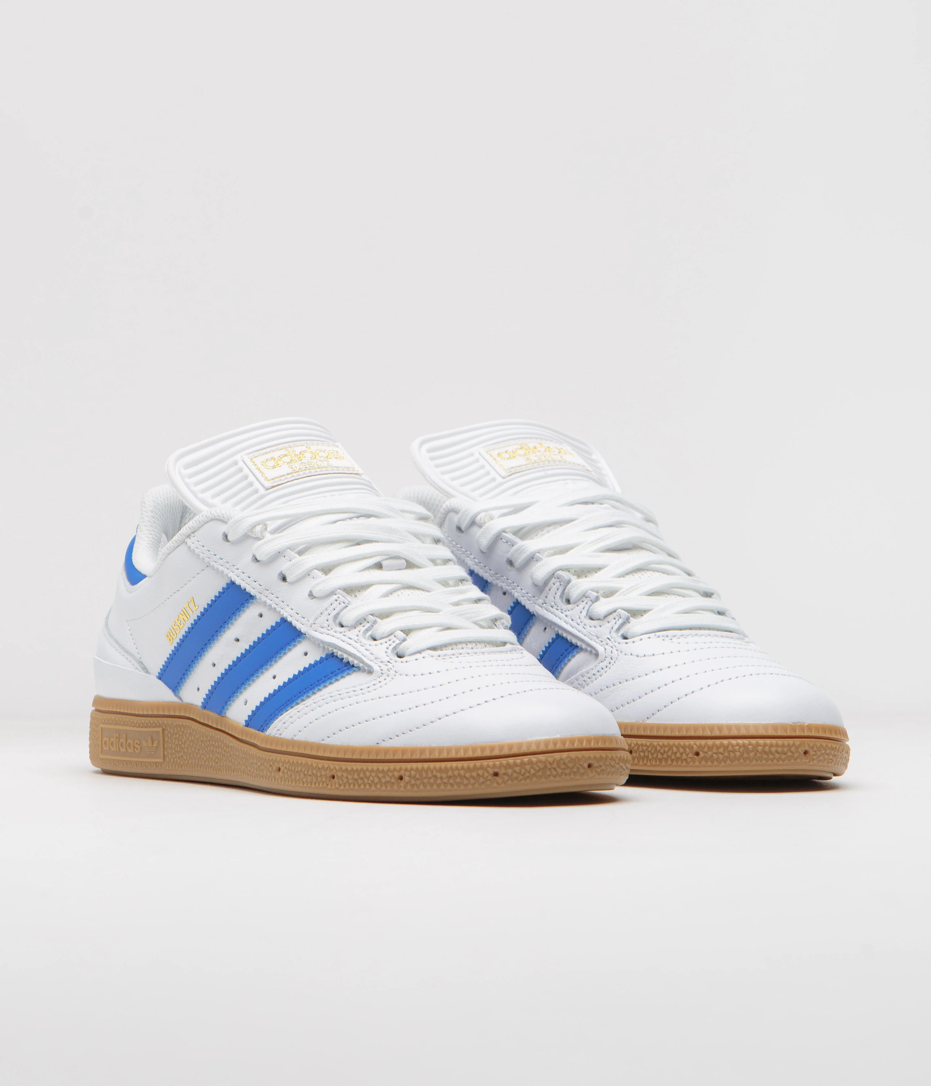 Adidas Busenitz Shoes - FTWR White / Bluebird / Gold Metallic - Image 3