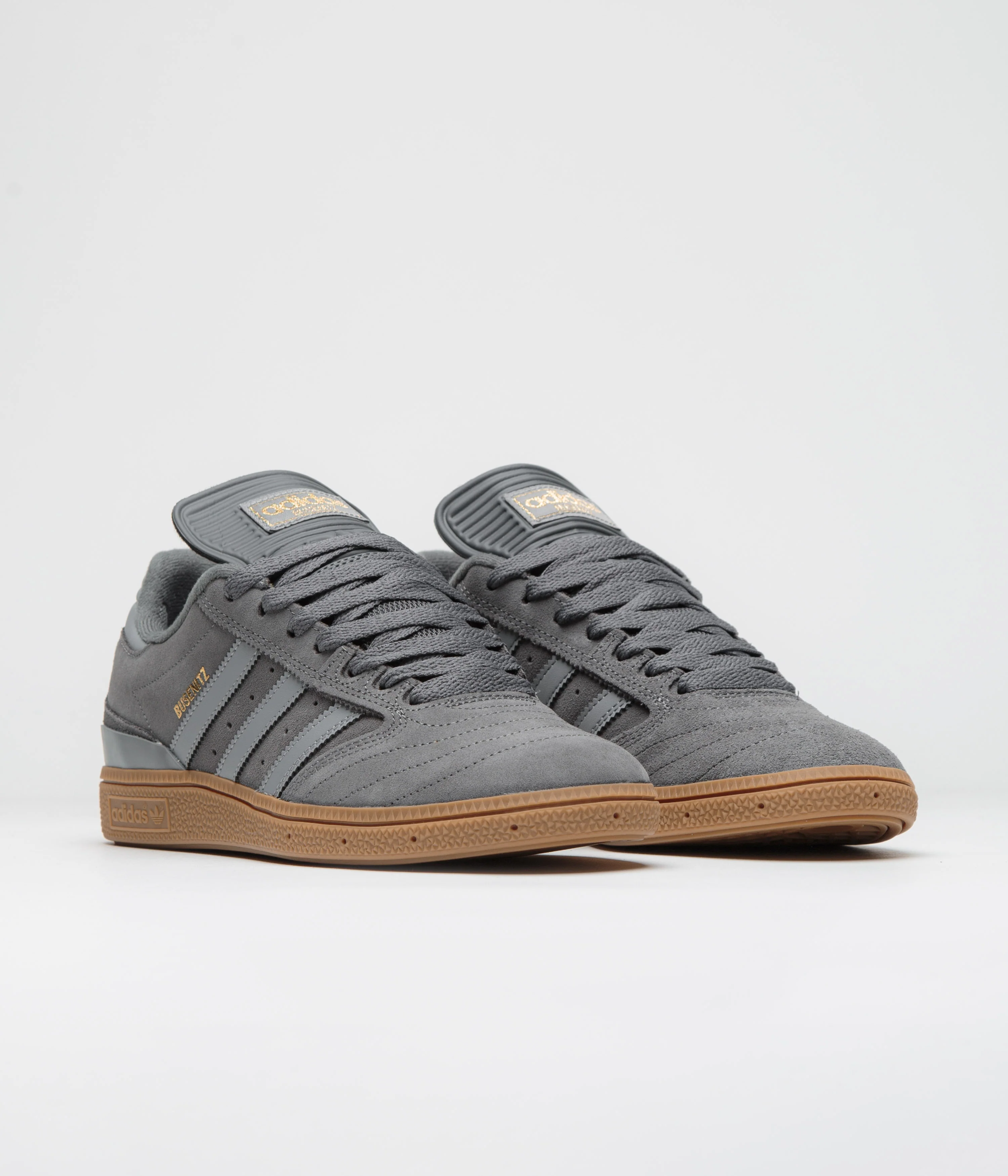 Adidas Busenitz Shoes - Grey Five / Grey Three / Gold Metallic - Image 2