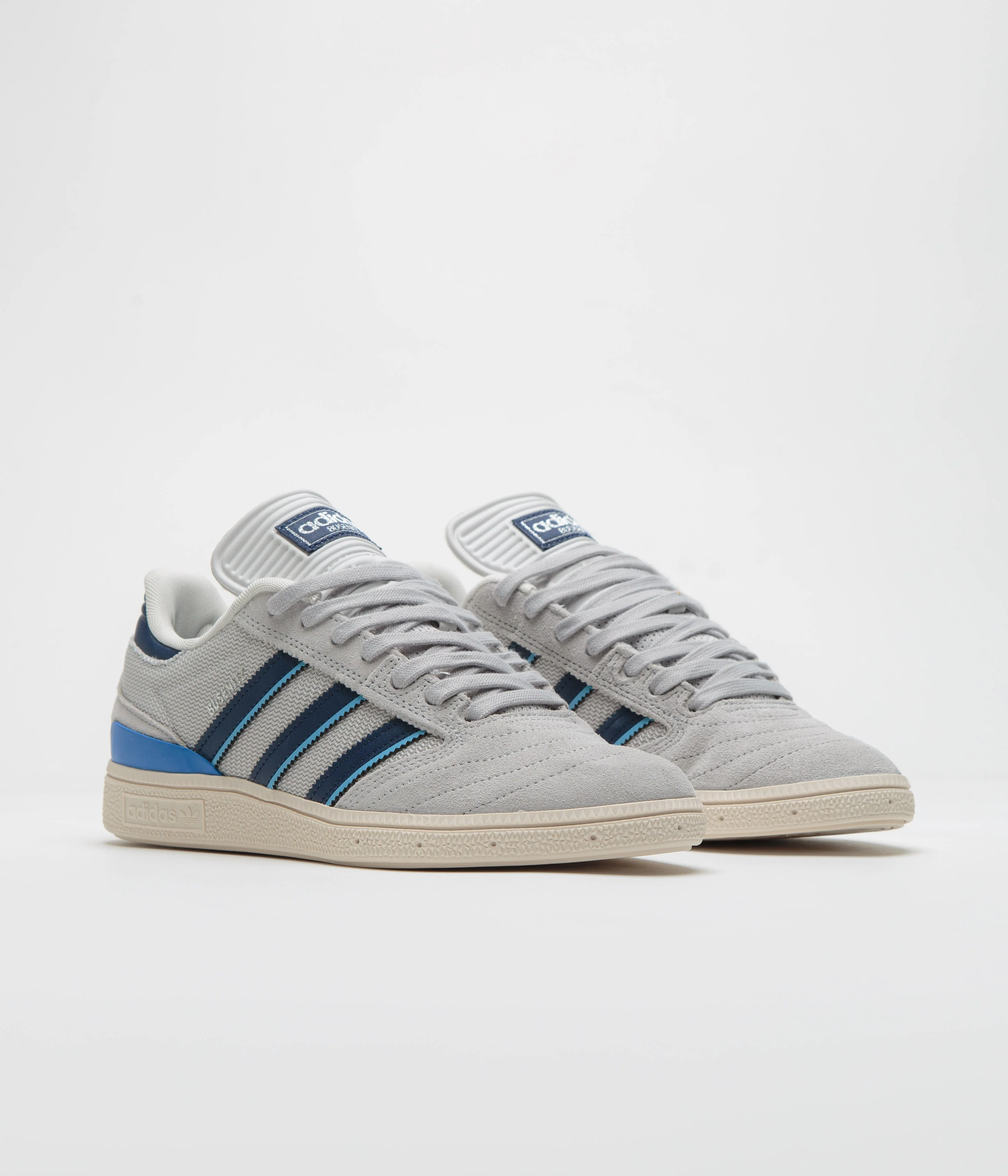 Adidas Busenitz Shoes - Grey Two / Dark Blue / Chalk White - Image 2