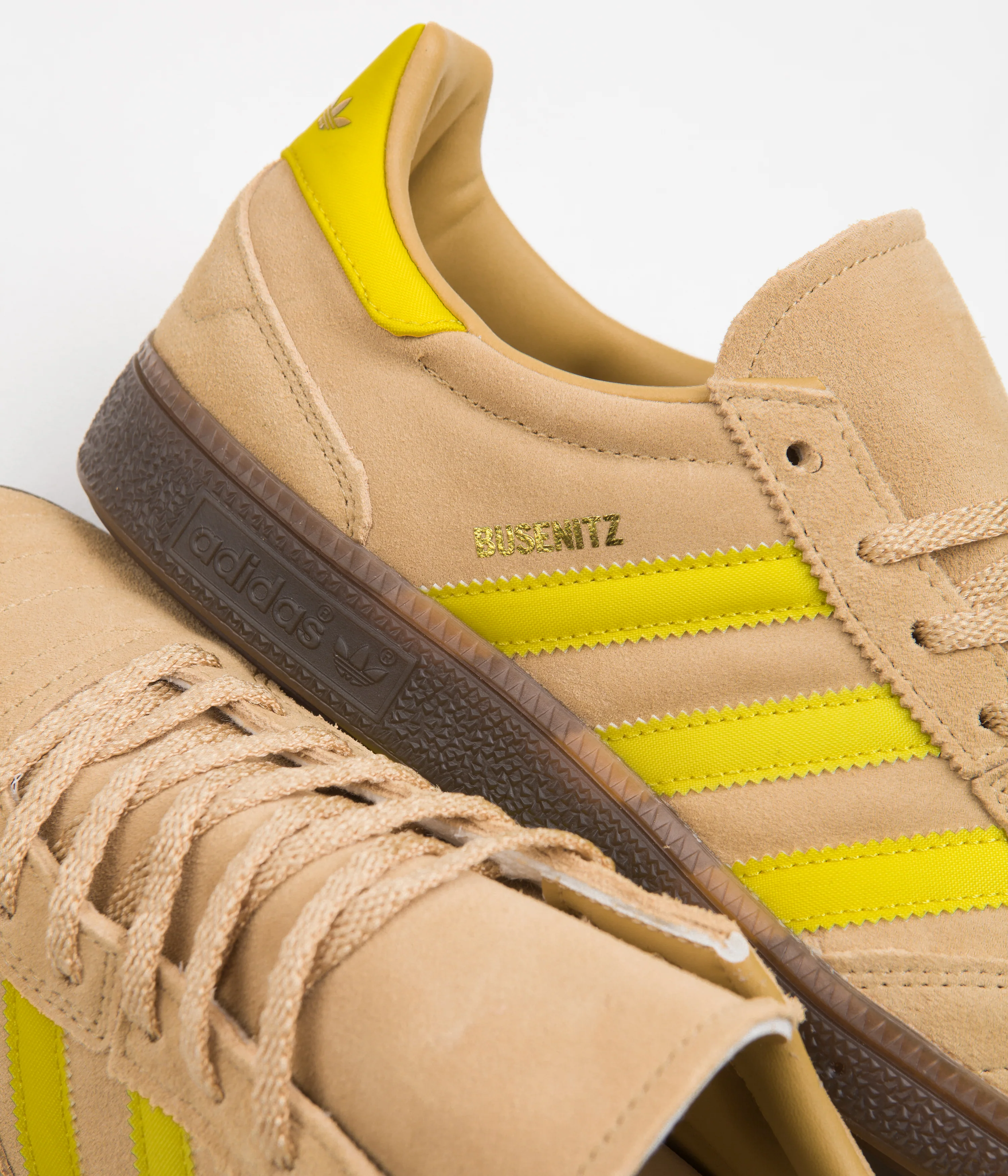 Adidas Busenitz Vintage Shoes - Golden Beige / Impact Yellow / Gum5 - Image 3