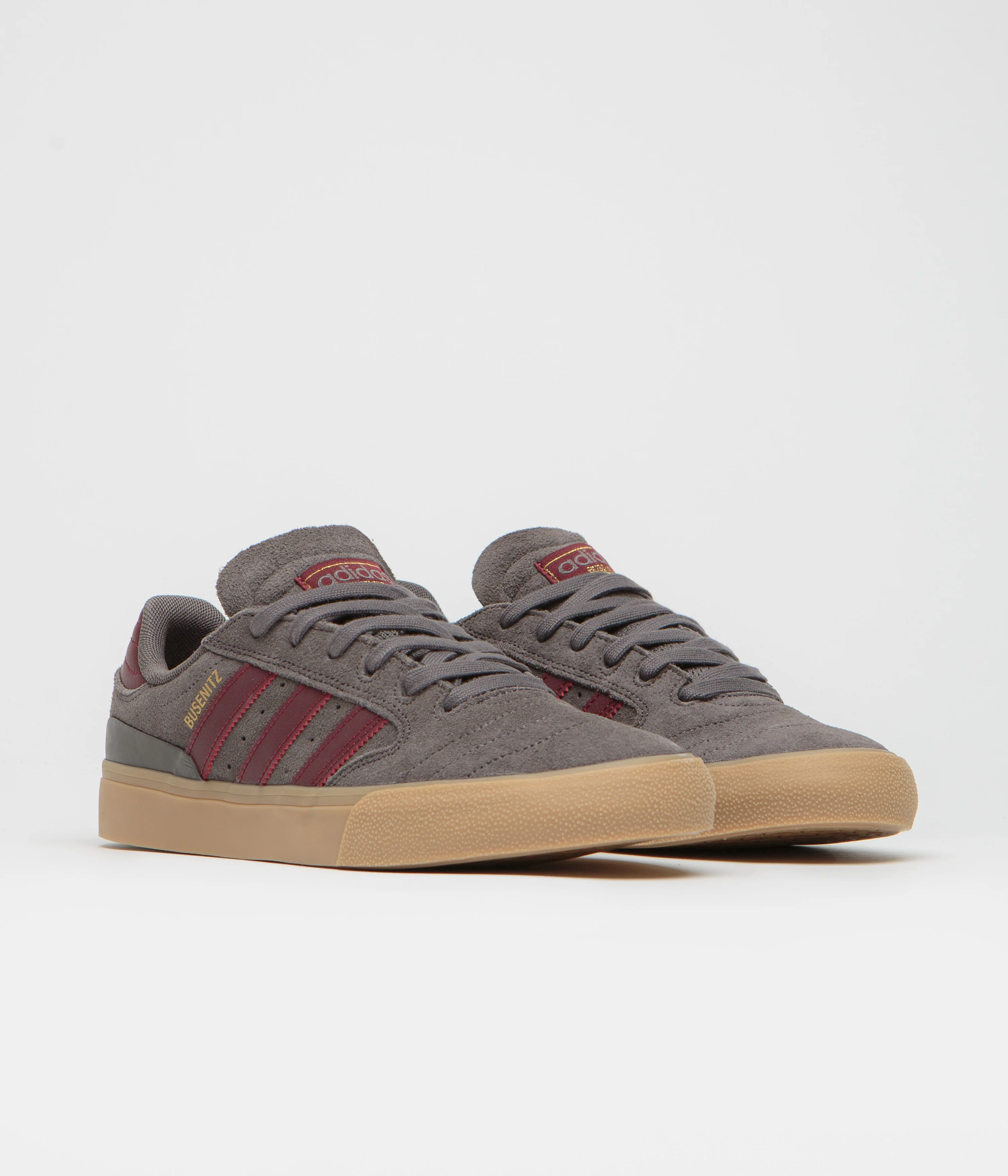 Adidas Busenitz Vulc II Shoes - Charcoal / Shadow Red / Gum4 - Image 2