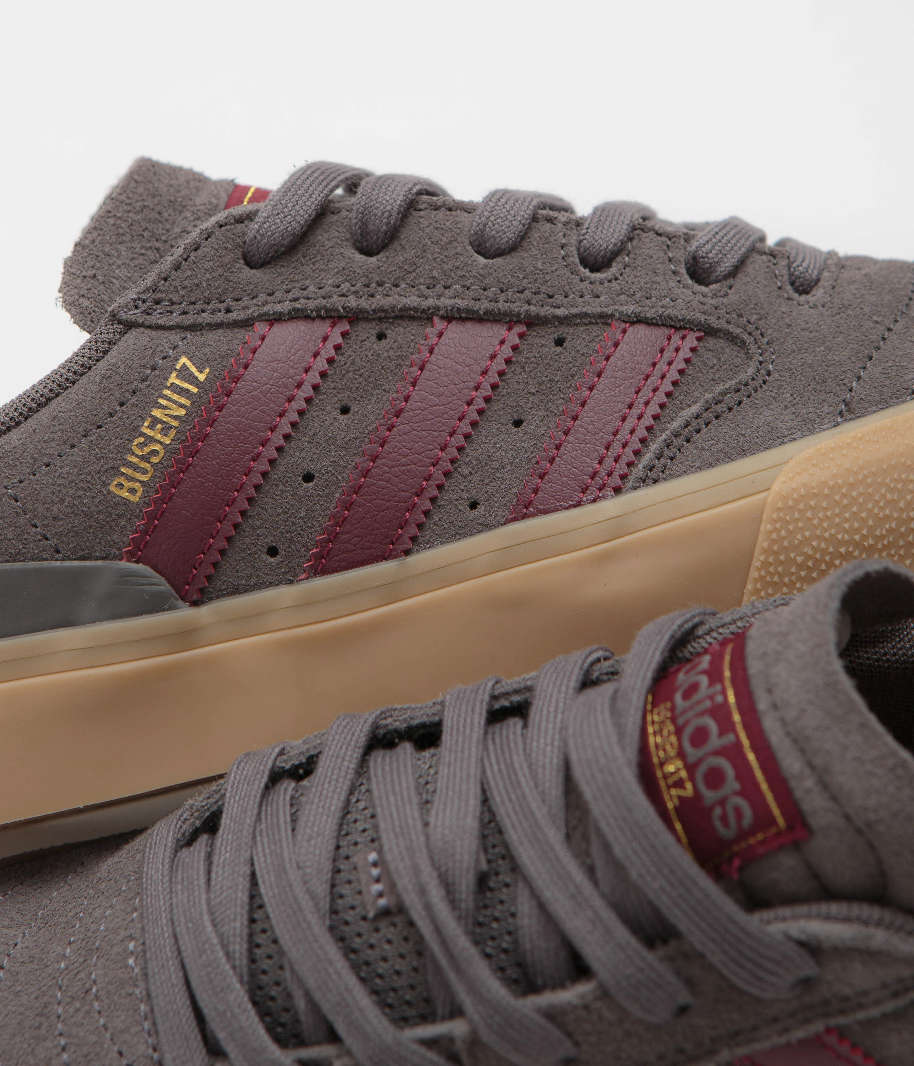 Adidas Busenitz Vulc II Shoes - Charcoal / Shadow Red / Gum4 - Image 3