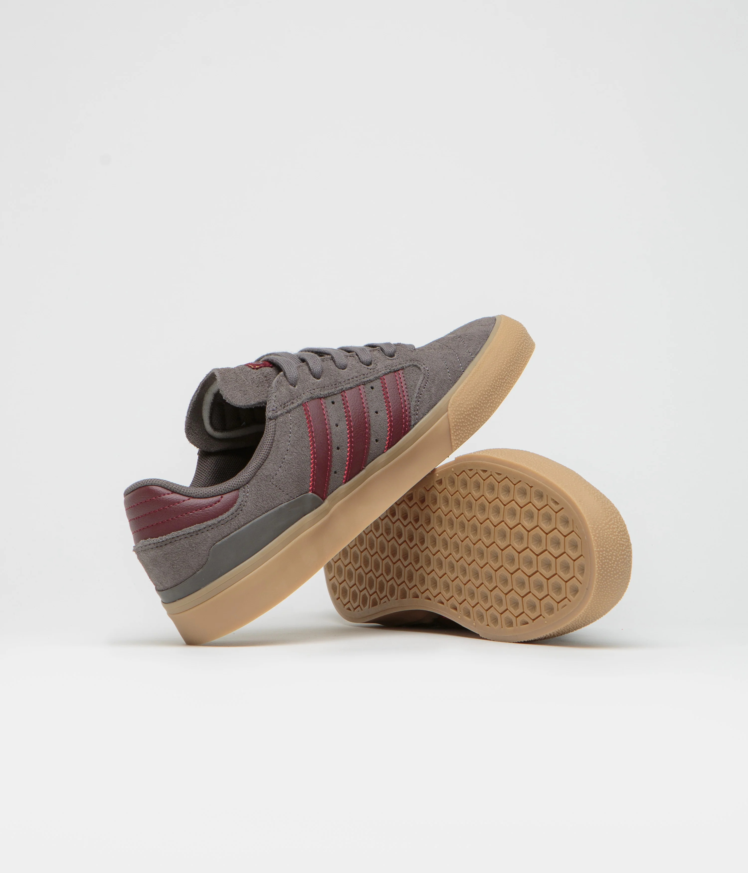 Adidas Busenitz Vulc II Shoes - Charcoal / Shadow Red / Gum4 - Image 5