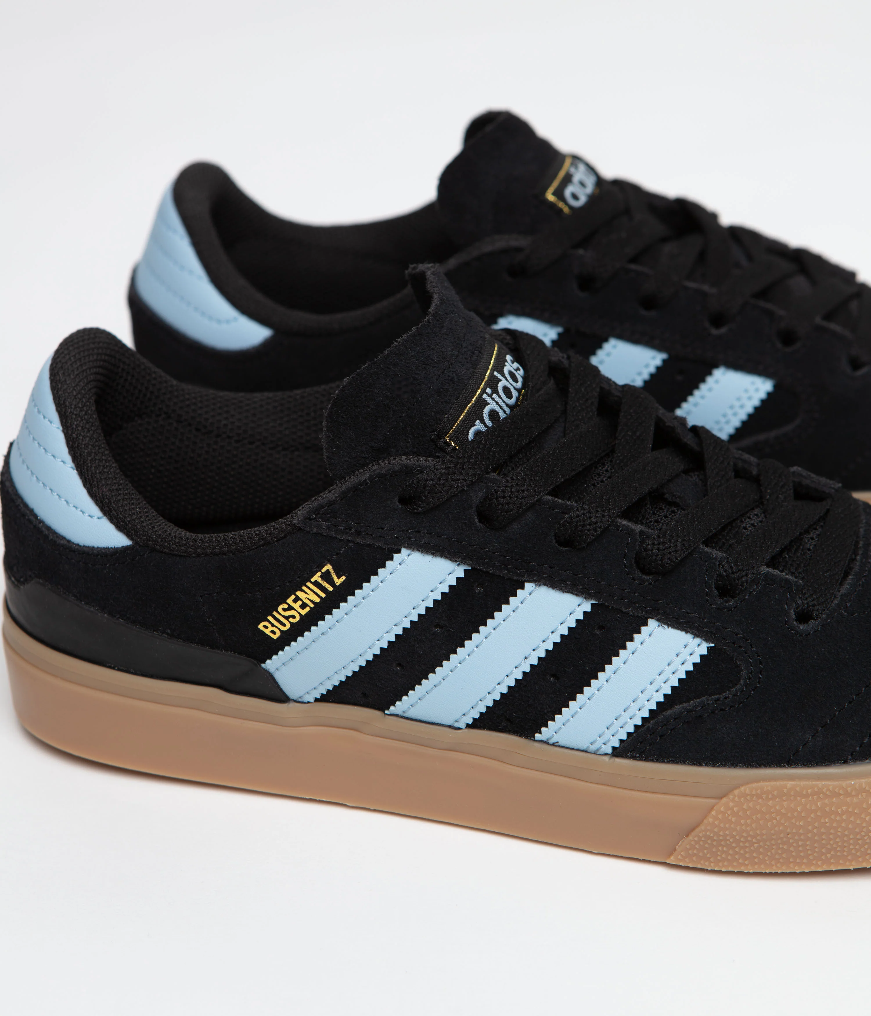 Adidas Busenitz Vulc II Shoes - Core Black / Clear Sky / Gum4 - Image 3