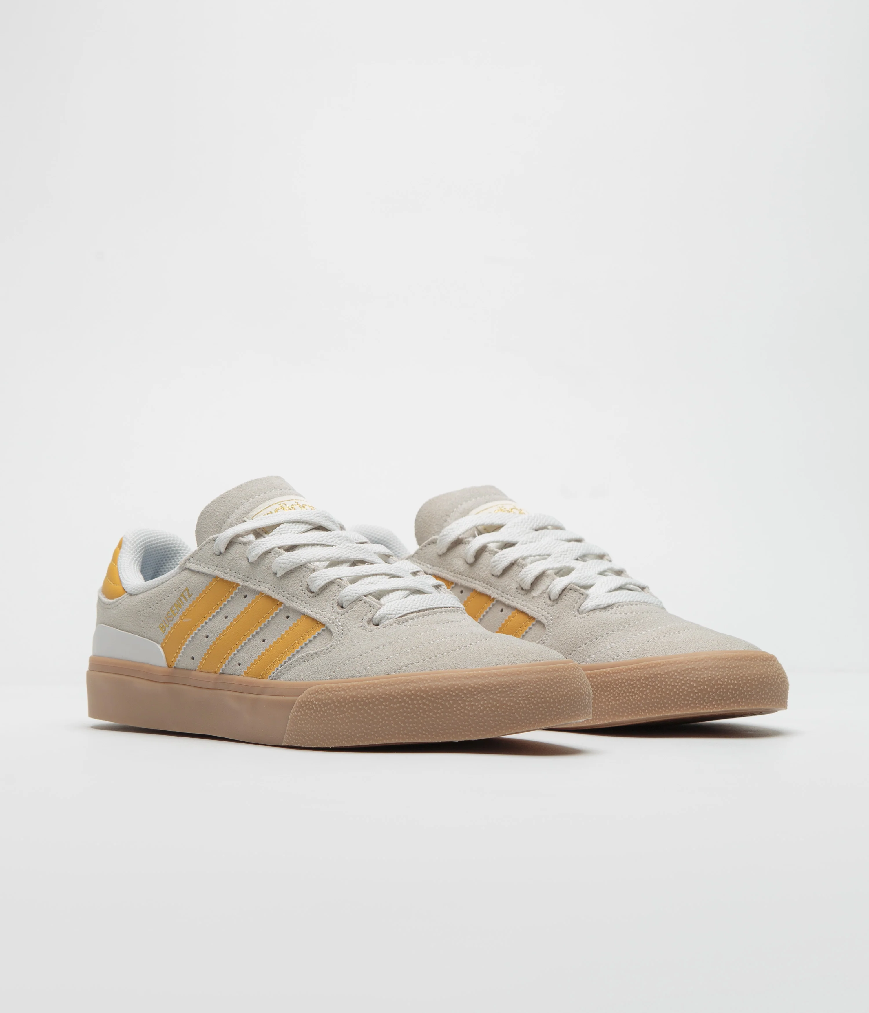 Adidas Busenitz Vulc II Shoes - Crystal White / Preloved Yellow / Gold Metallic - Image 2