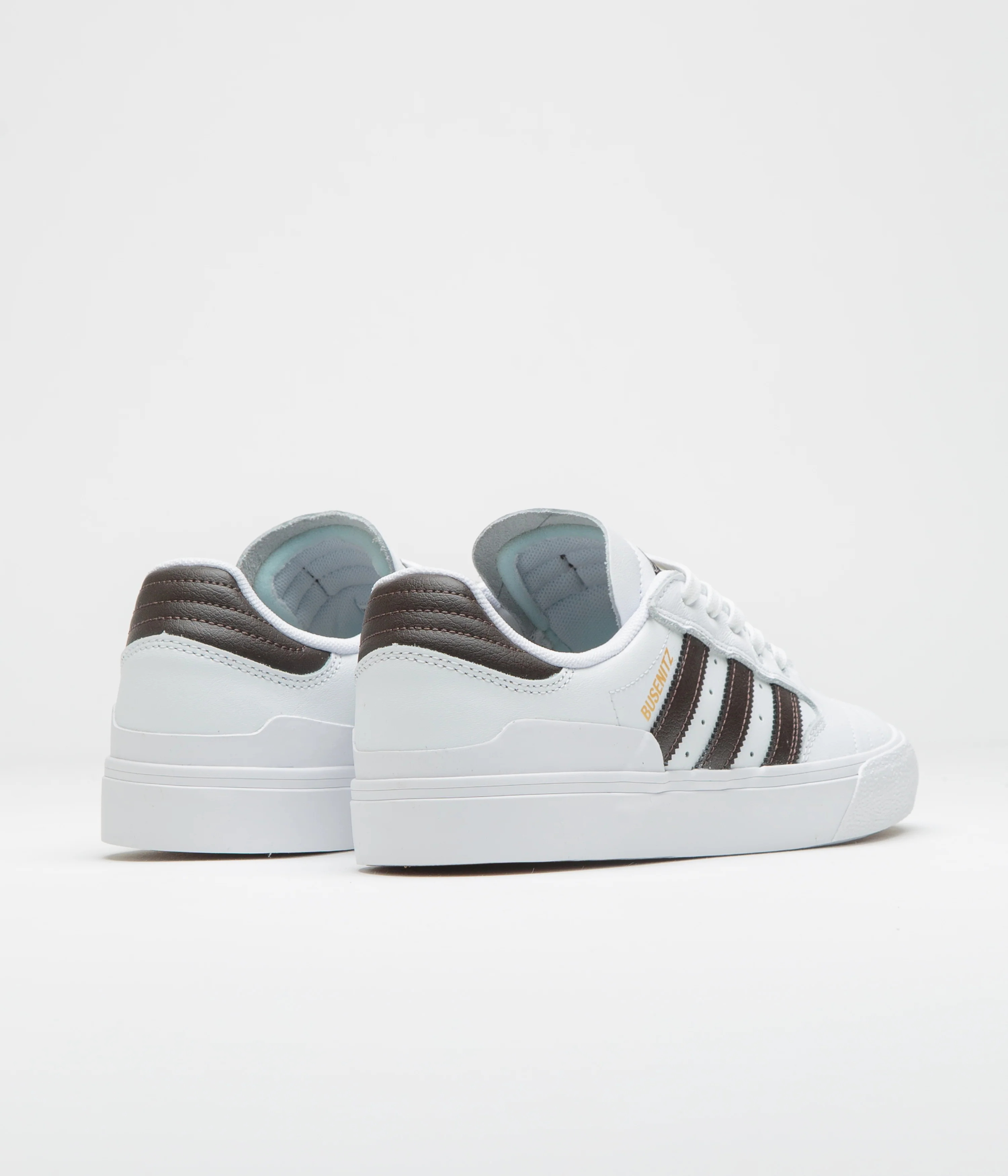 Adidas Busenitz Vulc II Shoes - FTWR White / Aurora Coffee / Gold Metallic - Image 4