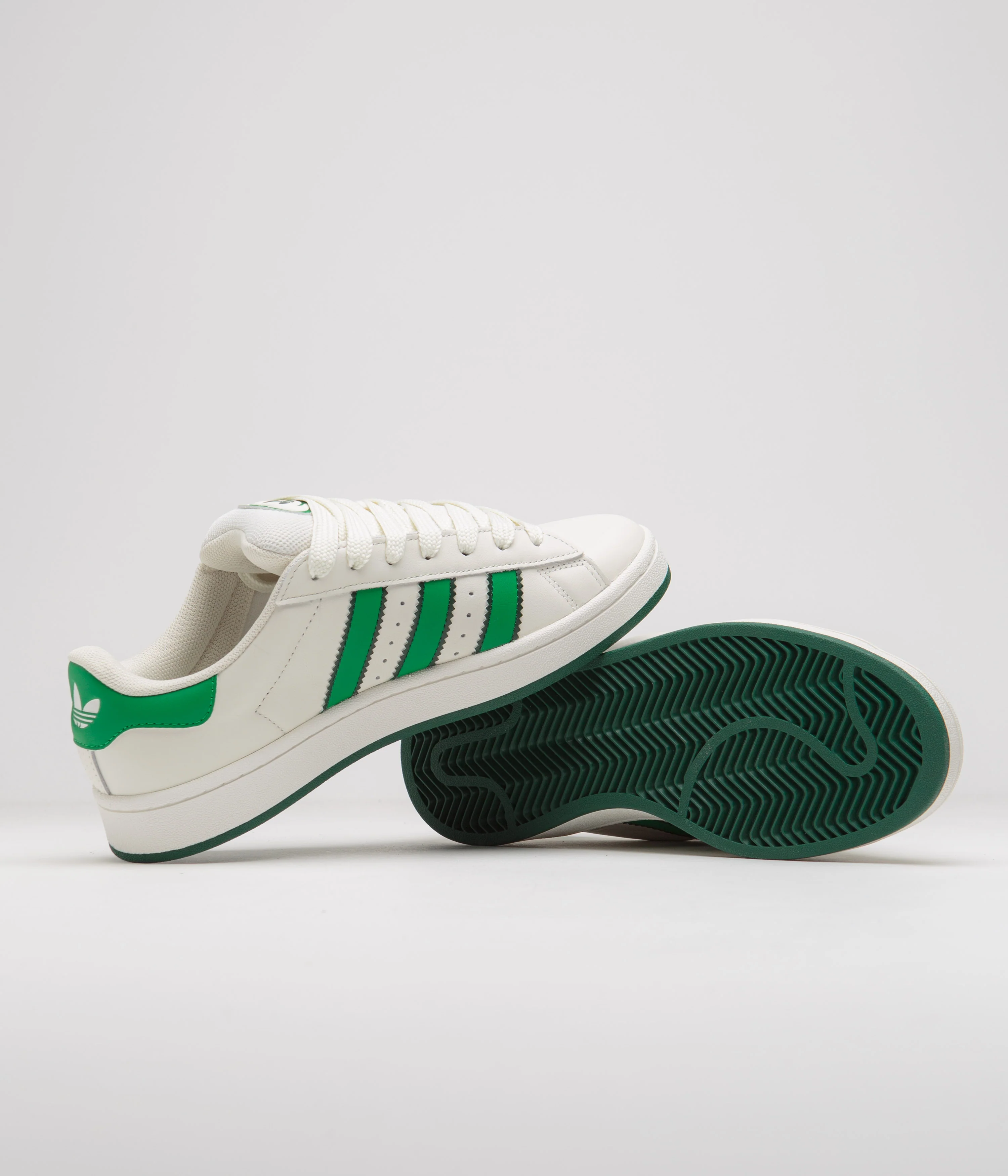 Adidas Campus 00s Shoes - Core White / Green / Off White - Image 5