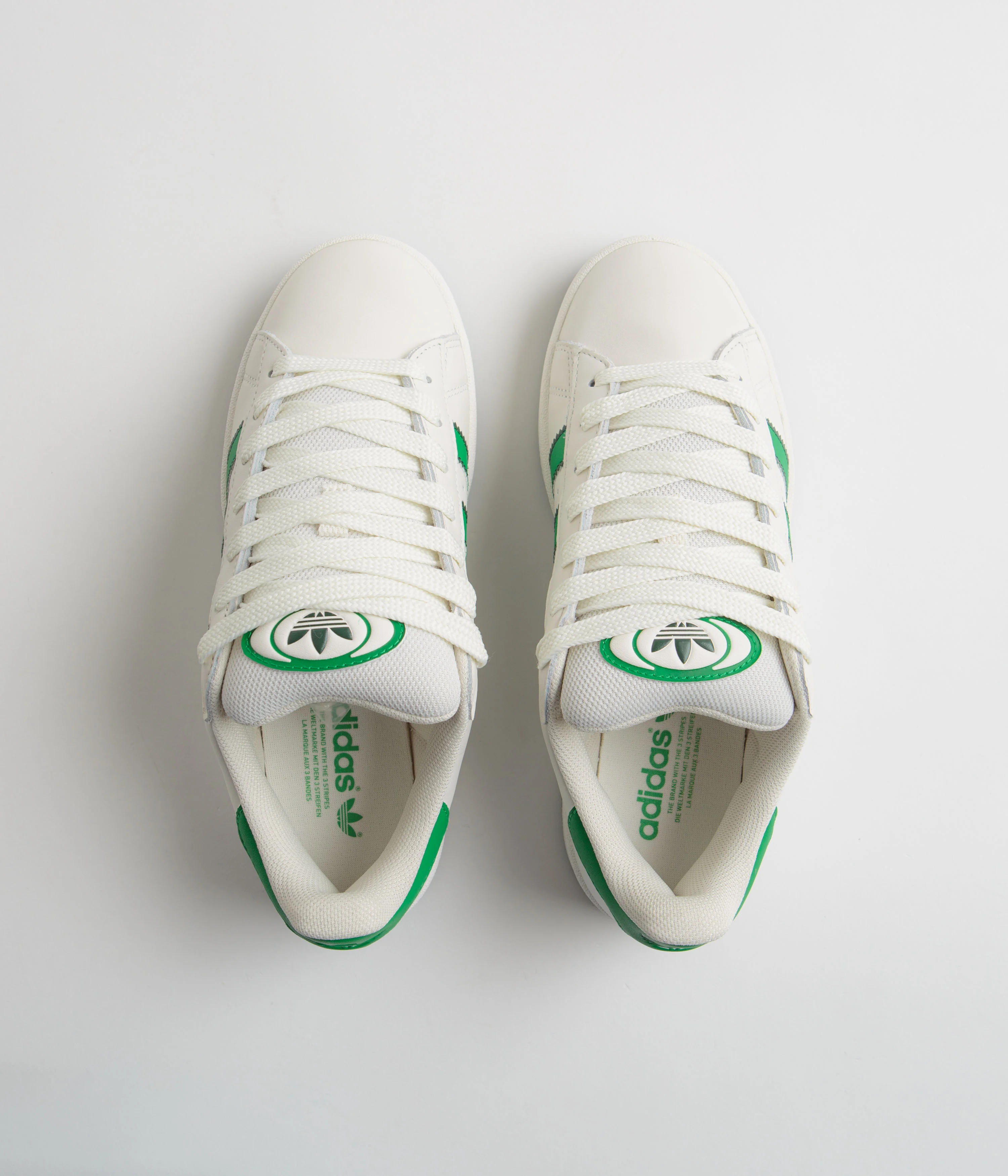 Adidas Campus 00s Shoes - Core White / Green / Off White - Image 7