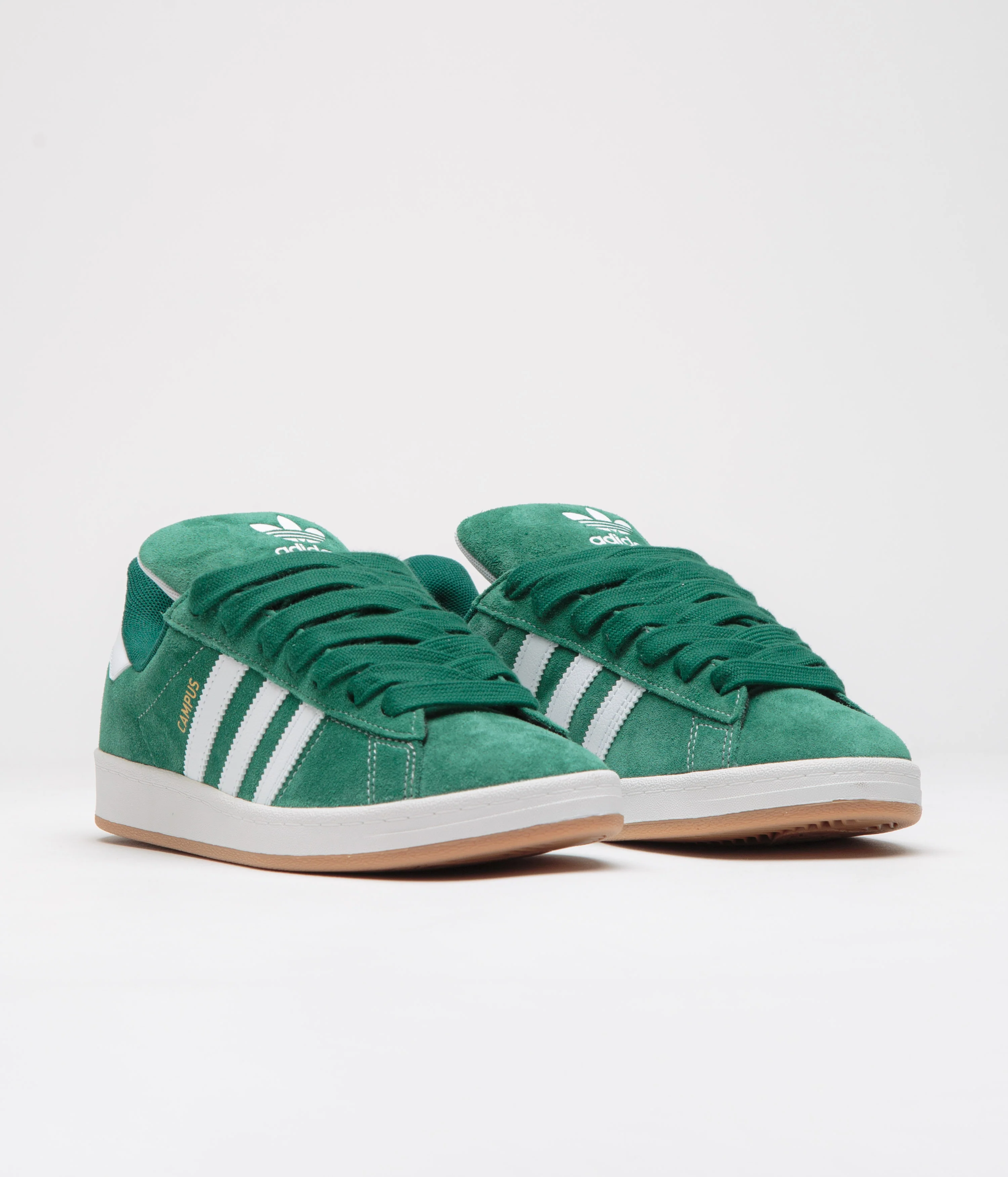 Adidas Campus ADV Shoes - Collegiate Green / FTWR White / Gold Metallic - Image 2