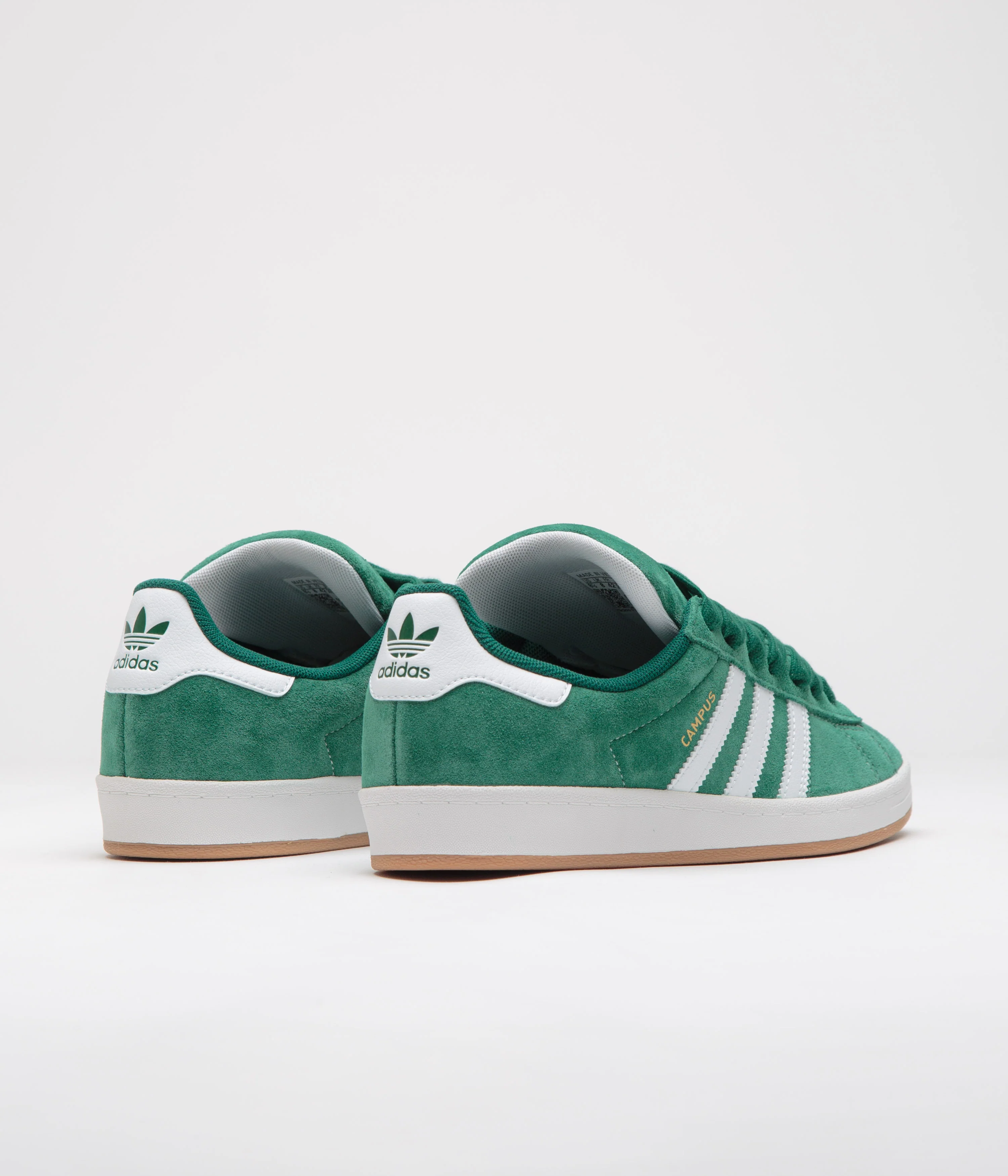 Adidas Campus ADV Shoes - Collegiate Green / FTWR White / Gold Metallic - Image 4