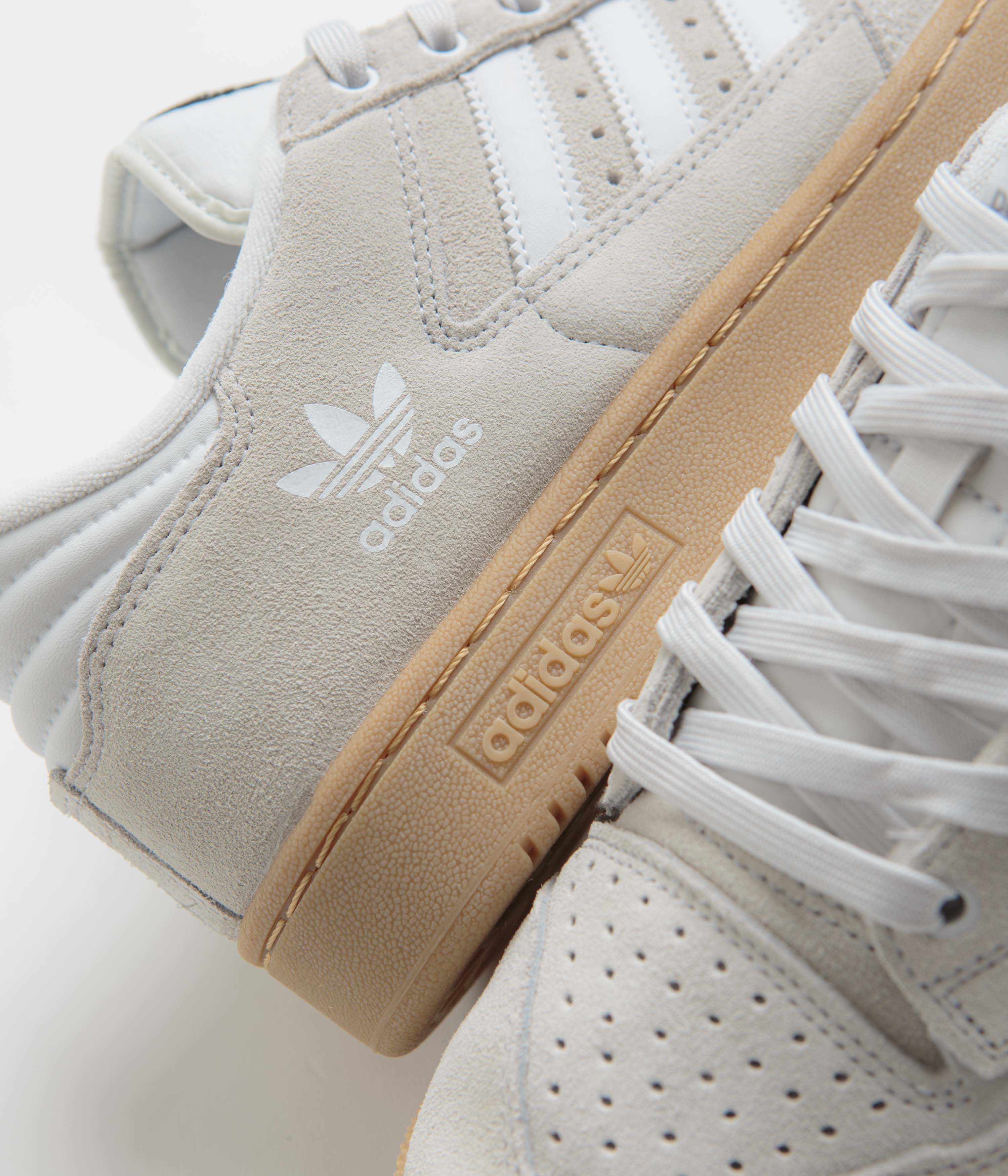 Adidas Centennial 85 Low ADV Shoes - Crystal White / Cloud White / Gum - Image 3
