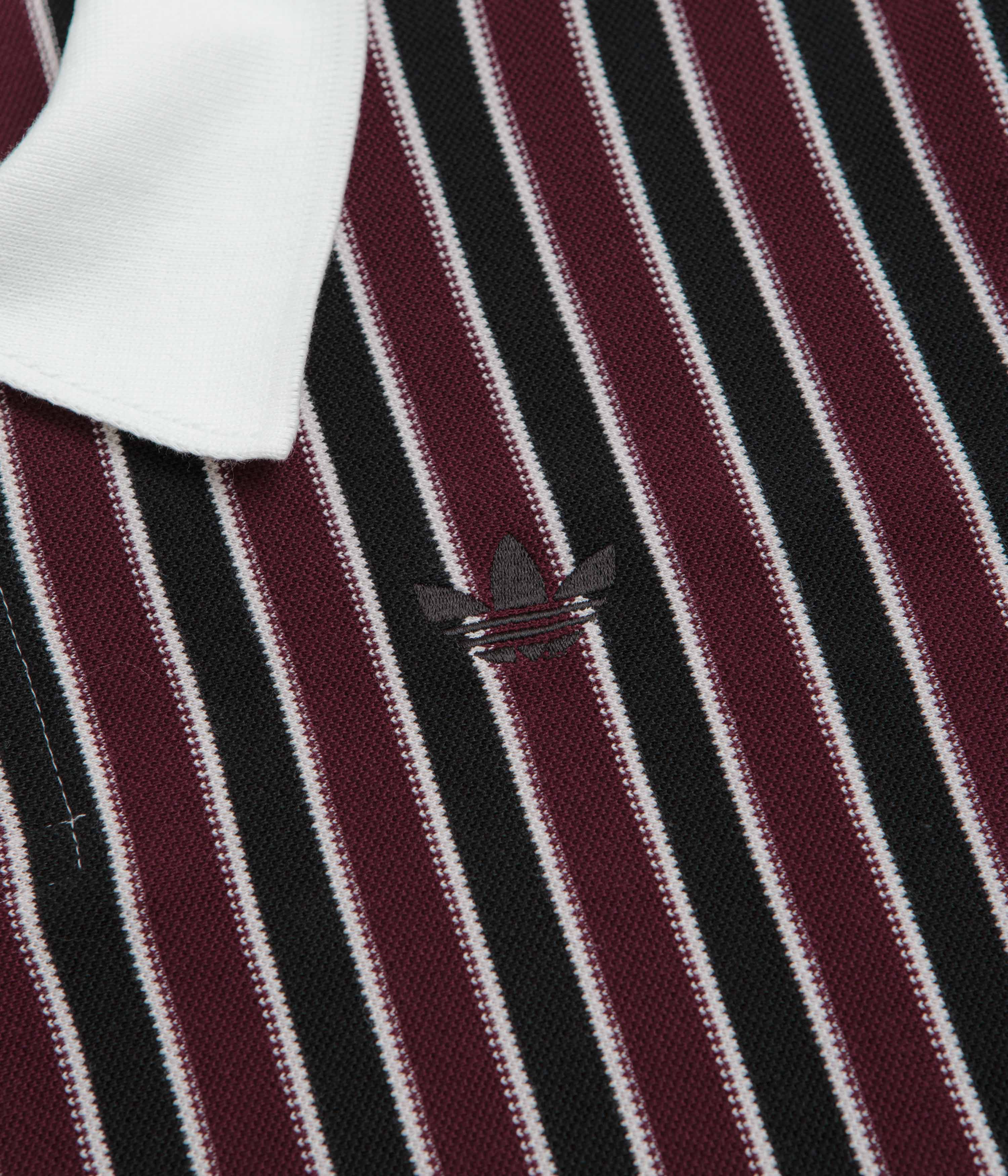 Adidas Classic Jersey - White / Black / Maroon - Image 3