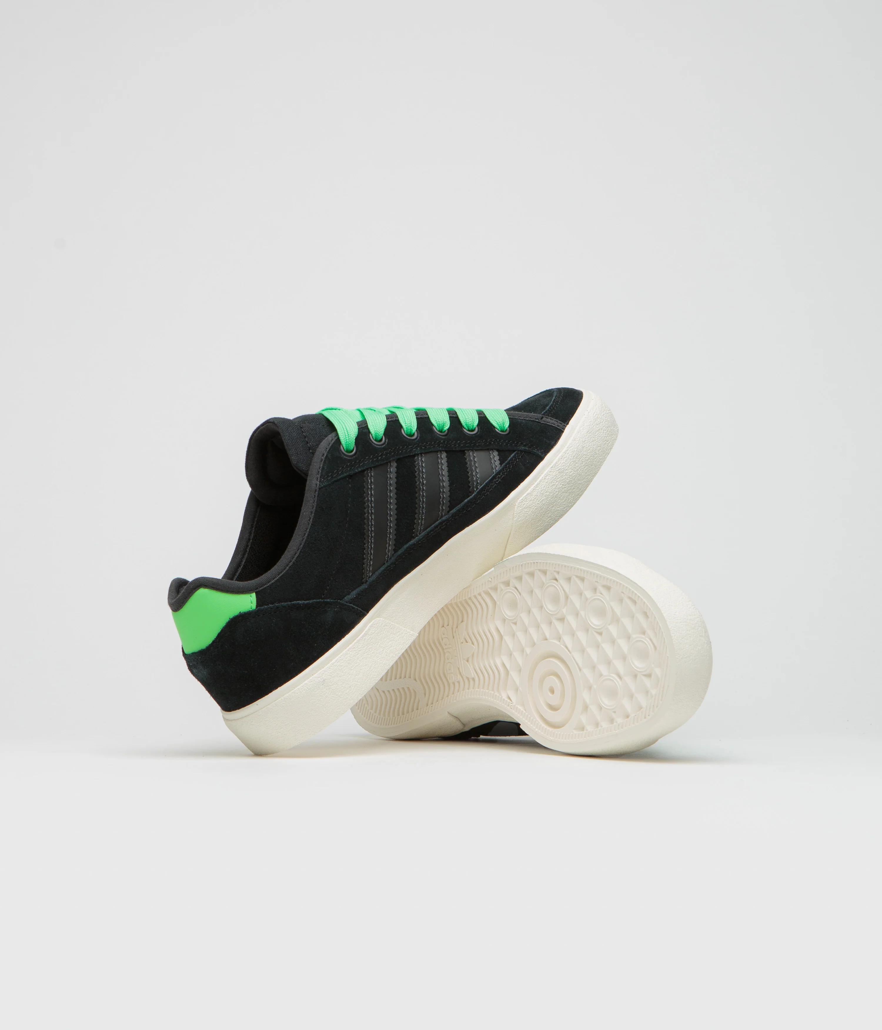 Adidas Court TNS Premiere Shoes - Core Black / Carbon / Lime Burst - Image 5