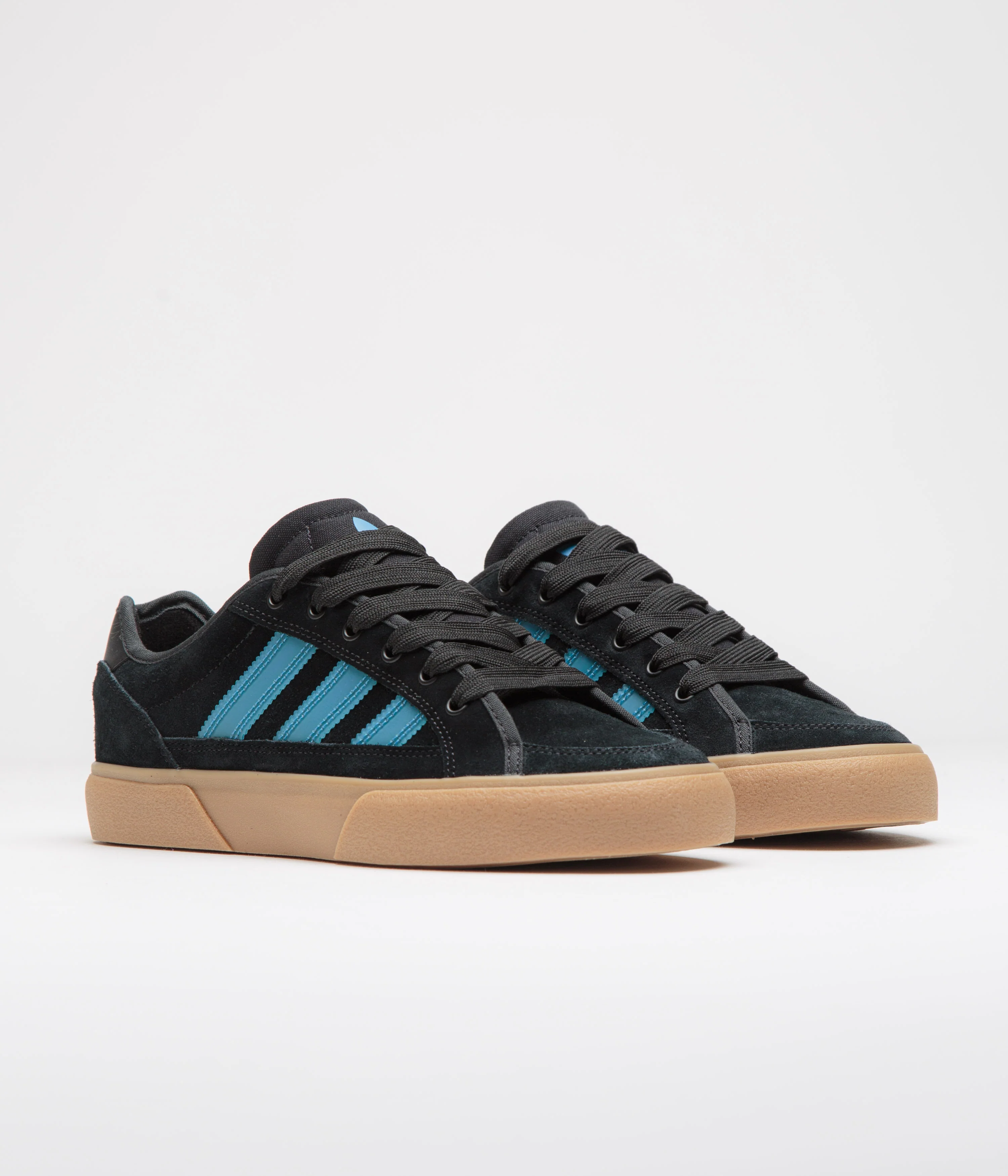 Adidas Court TNS Premiere Shoes - Core Black / Lucid Ray Blue / Gum4 - Image 2