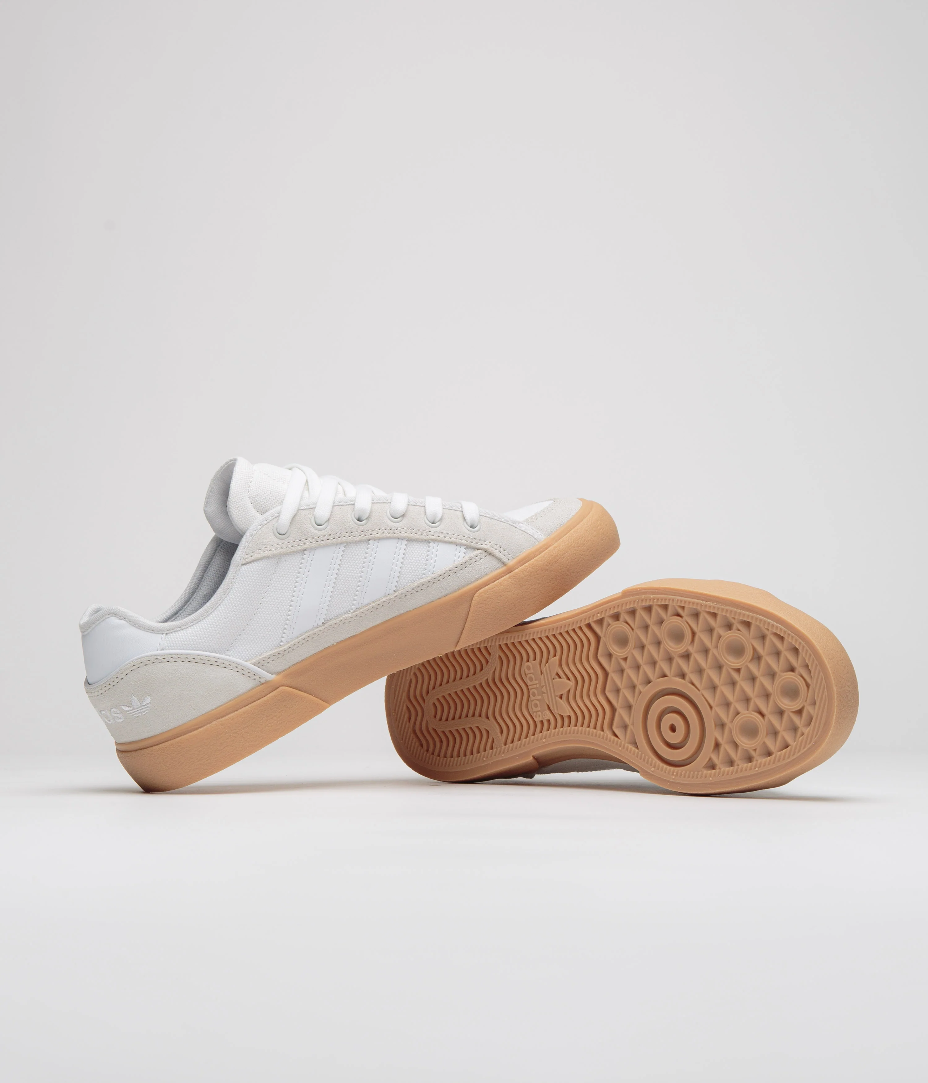Adidas Court TNS Premiere Shoes - Crystal White / FTWR White / Gum 3 - Image 5