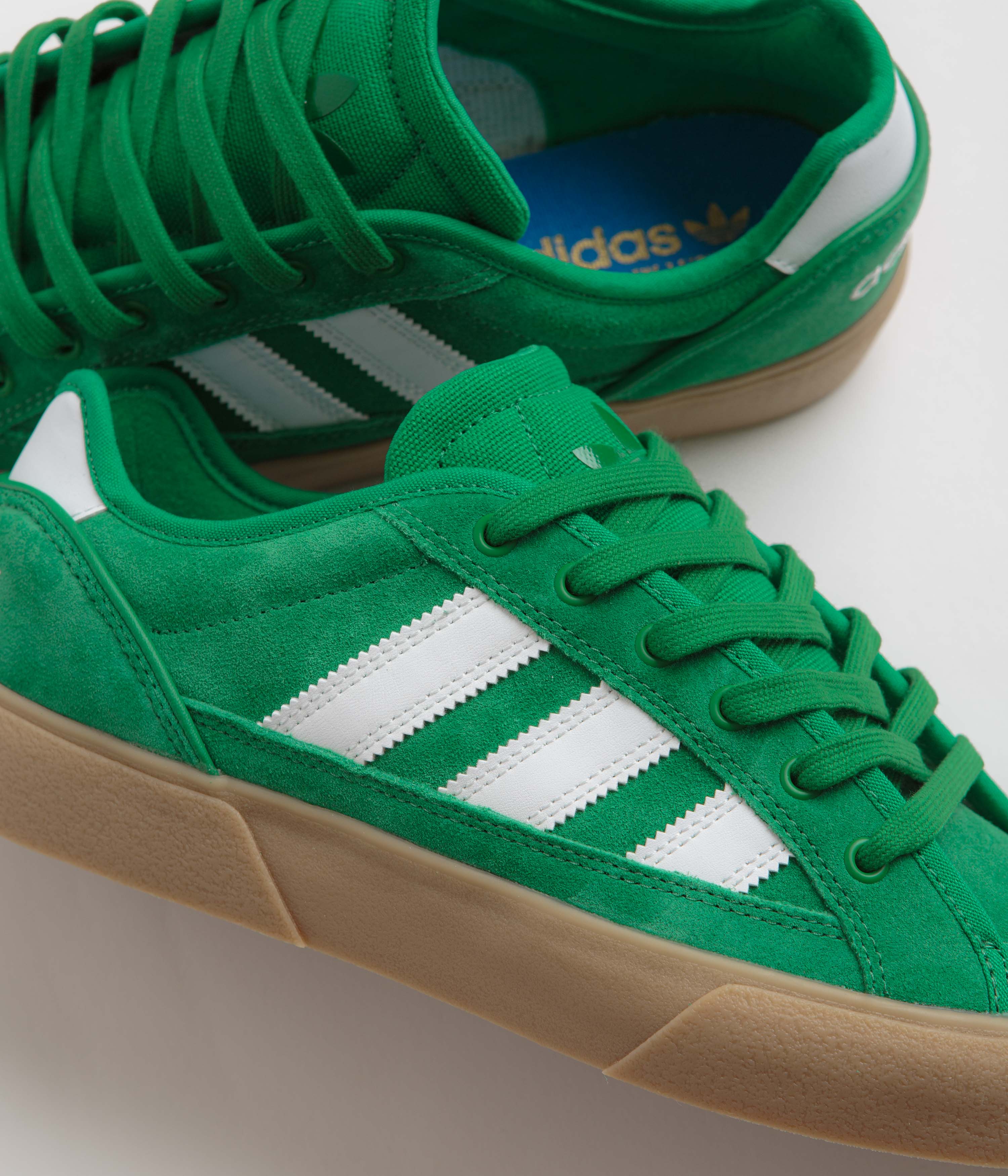 Adidas Court TNS Premiere Shoes - Custom Green / FTWR White / Gum4 - Image 3
