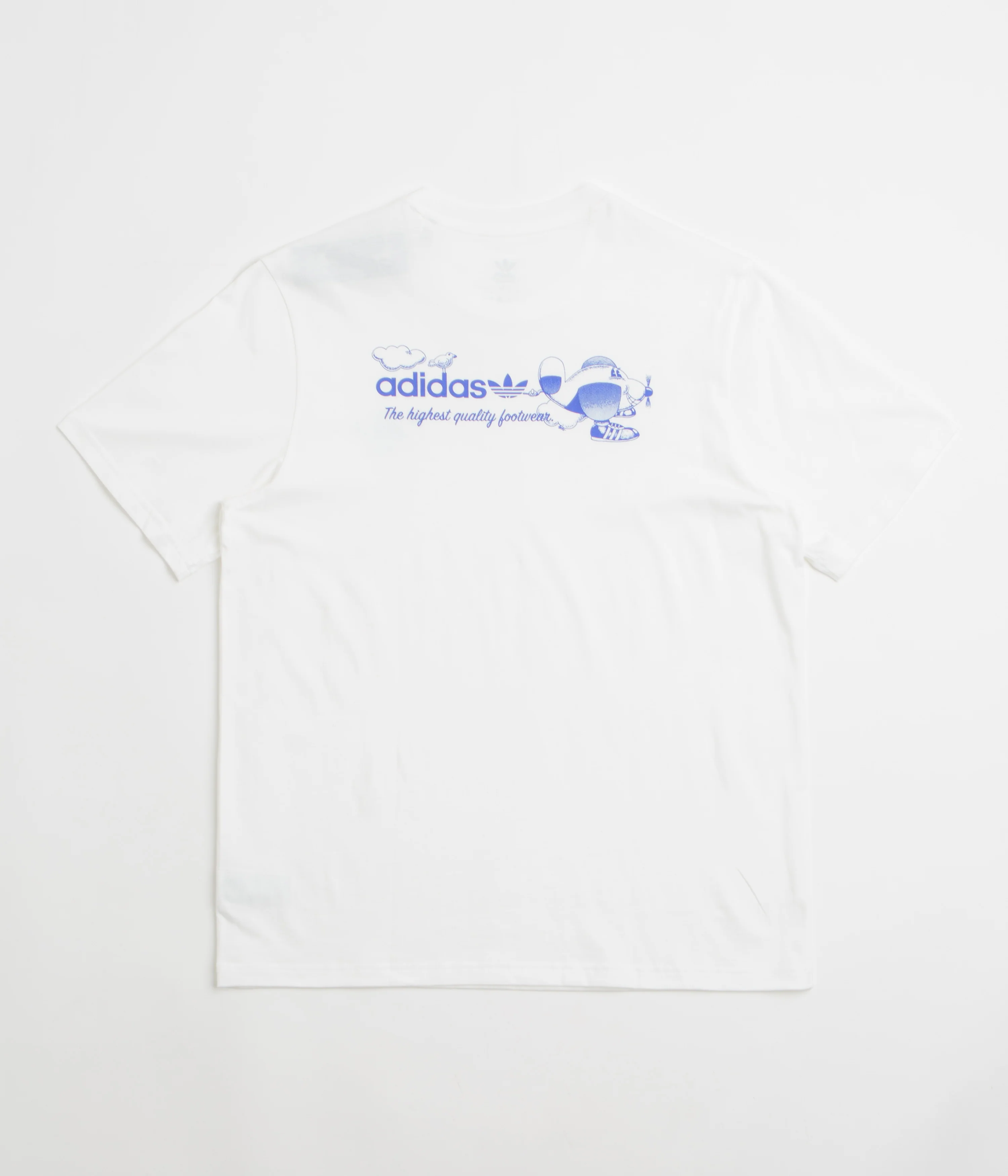 Adidas Dog Plane T-Shirt - White / Lucid Blue