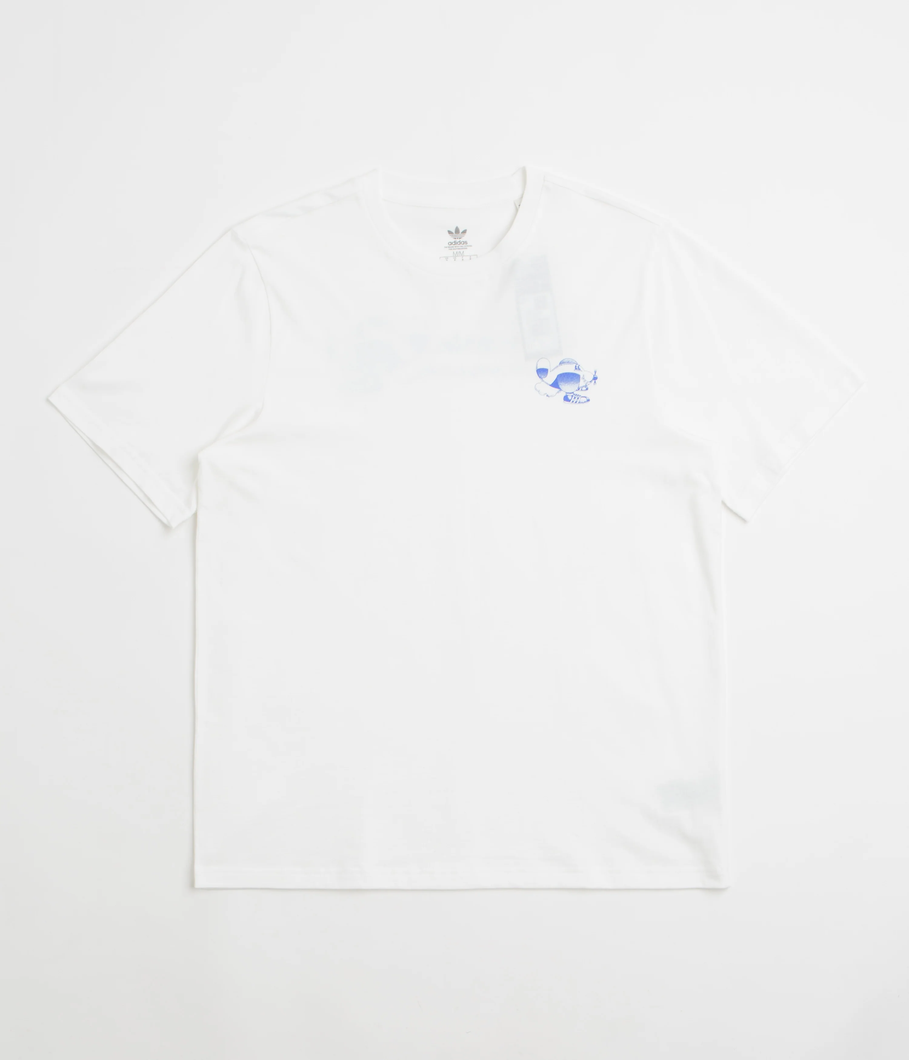 Adidas Dog Plane T-Shirt - White / Lucid Blue - Image 2