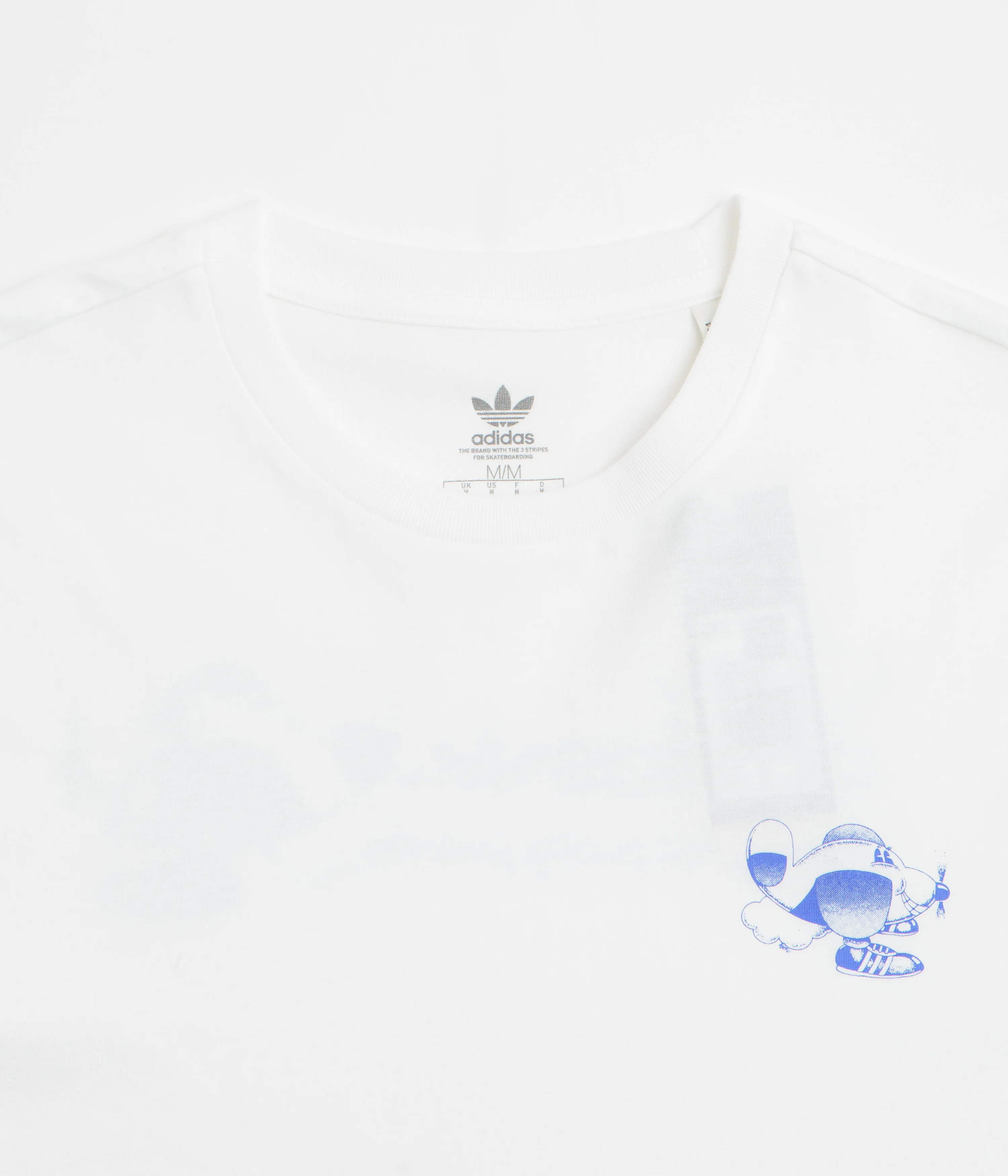 Adidas Dog Plane T-Shirt - White / Lucid Blue - Image 3