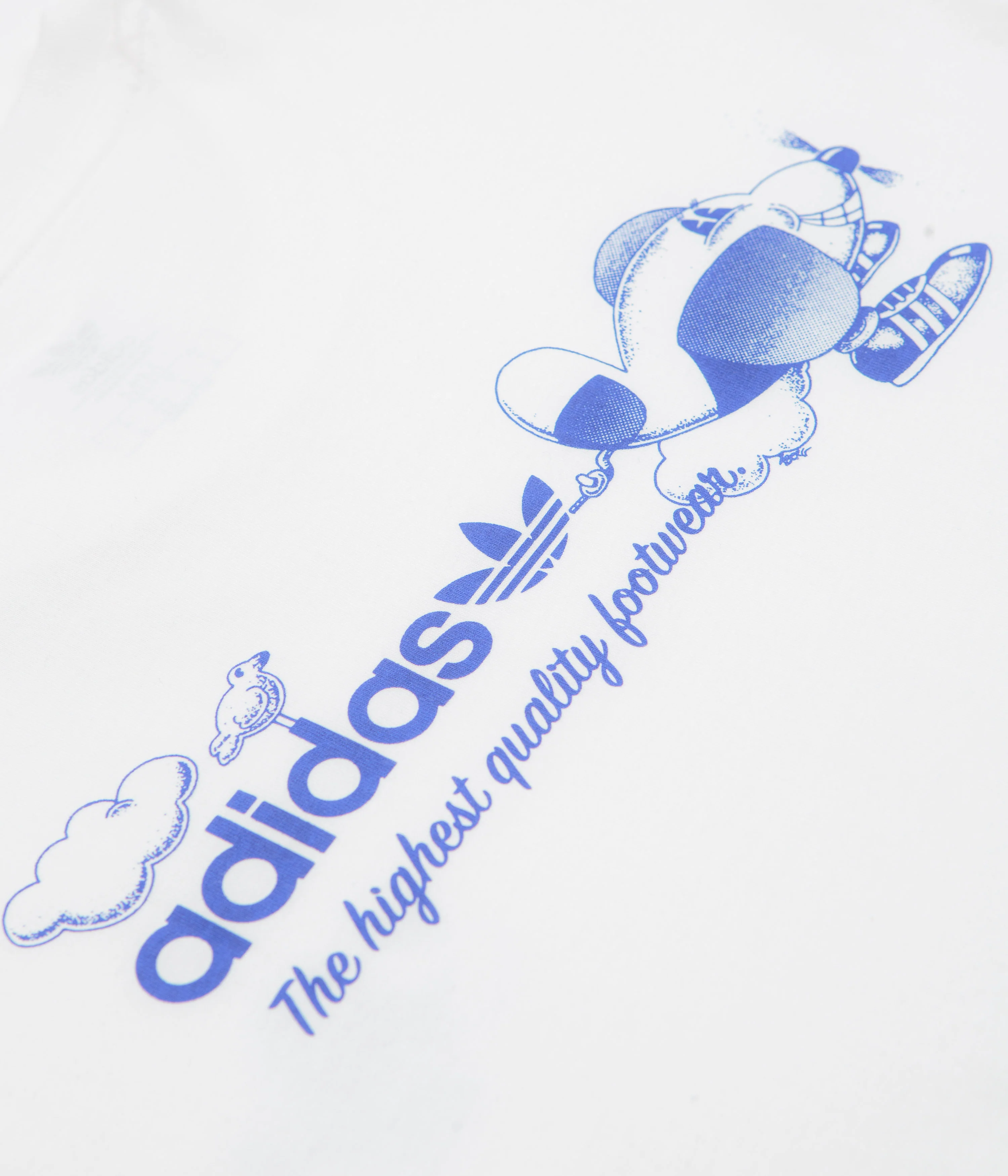 Adidas Dog Plane T-Shirt - White / Lucid Blue - Image 4