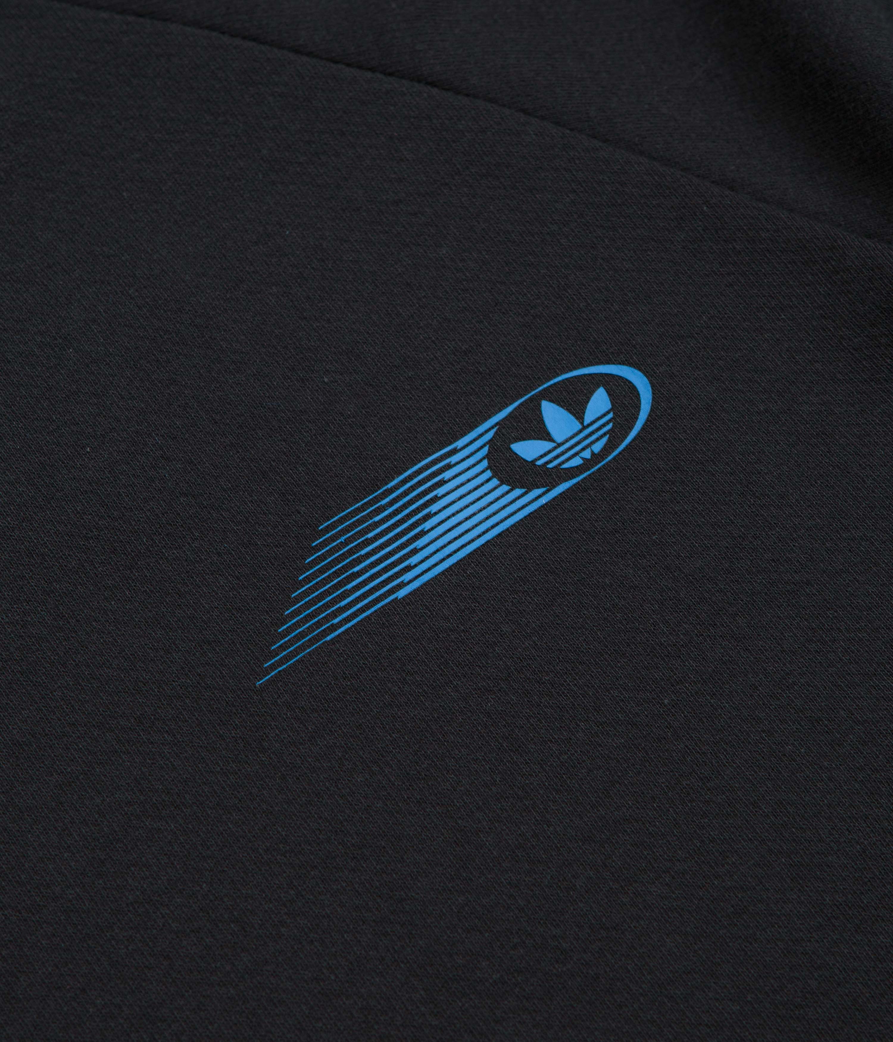 Adidas Formula T-Shirt - Black / Black / Lucid Ray Blue - Image 3