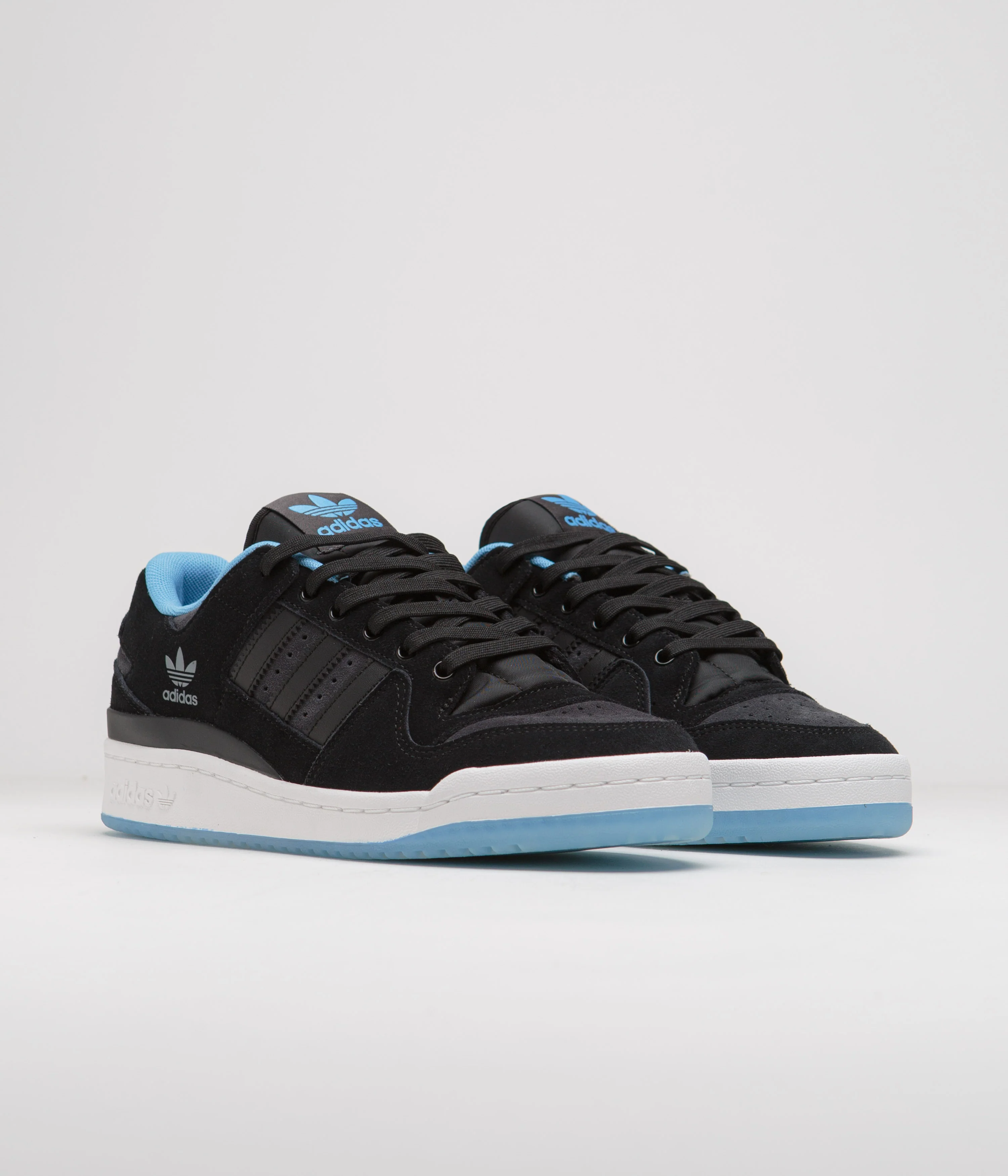 Adidas Forum 84 Low ADV Shoes - Core Black / Blue Burst / Carbon - Image 2
