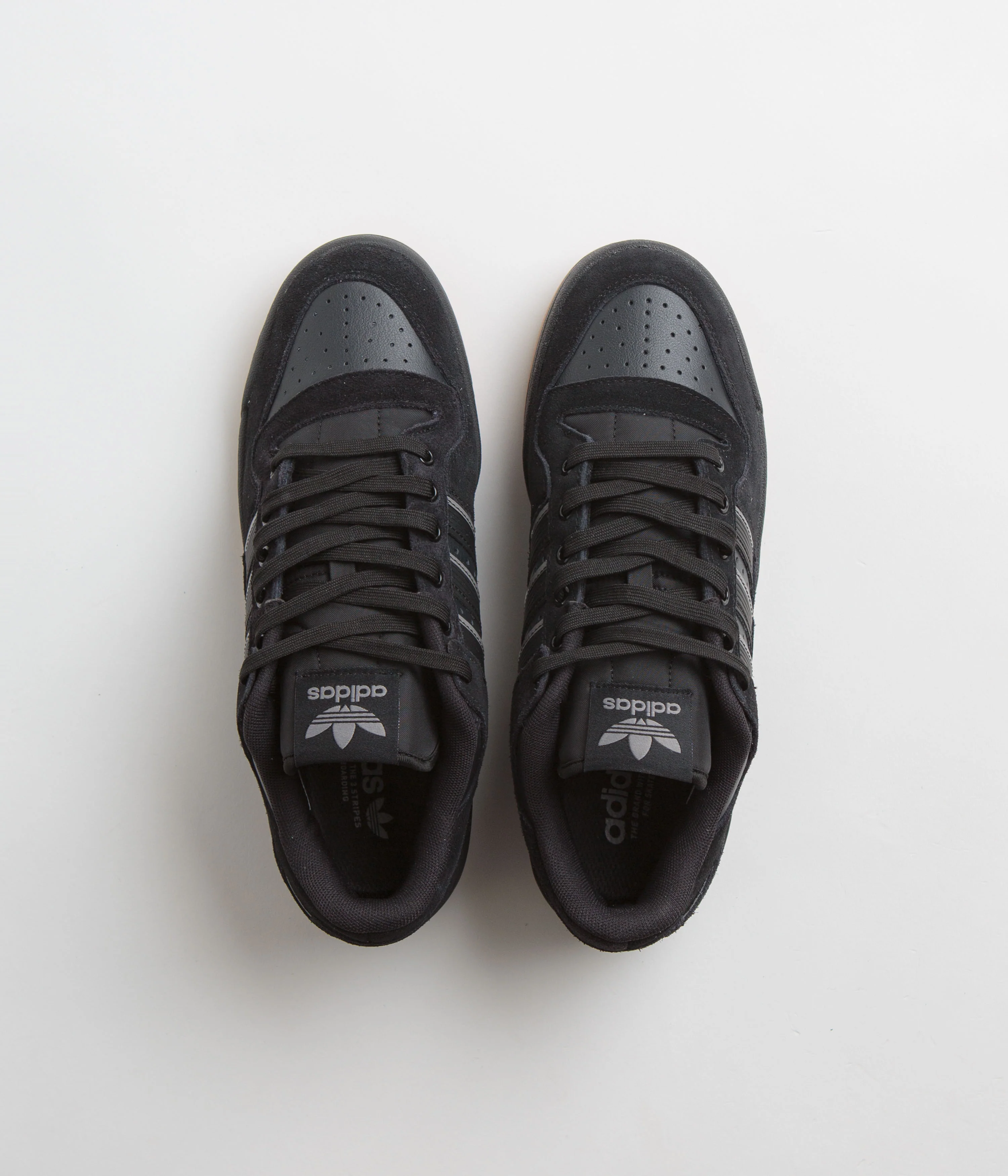 Adidas Forum 84 Low ADV Shoes - Core Black / Carbon / Grey Three - Image 7
