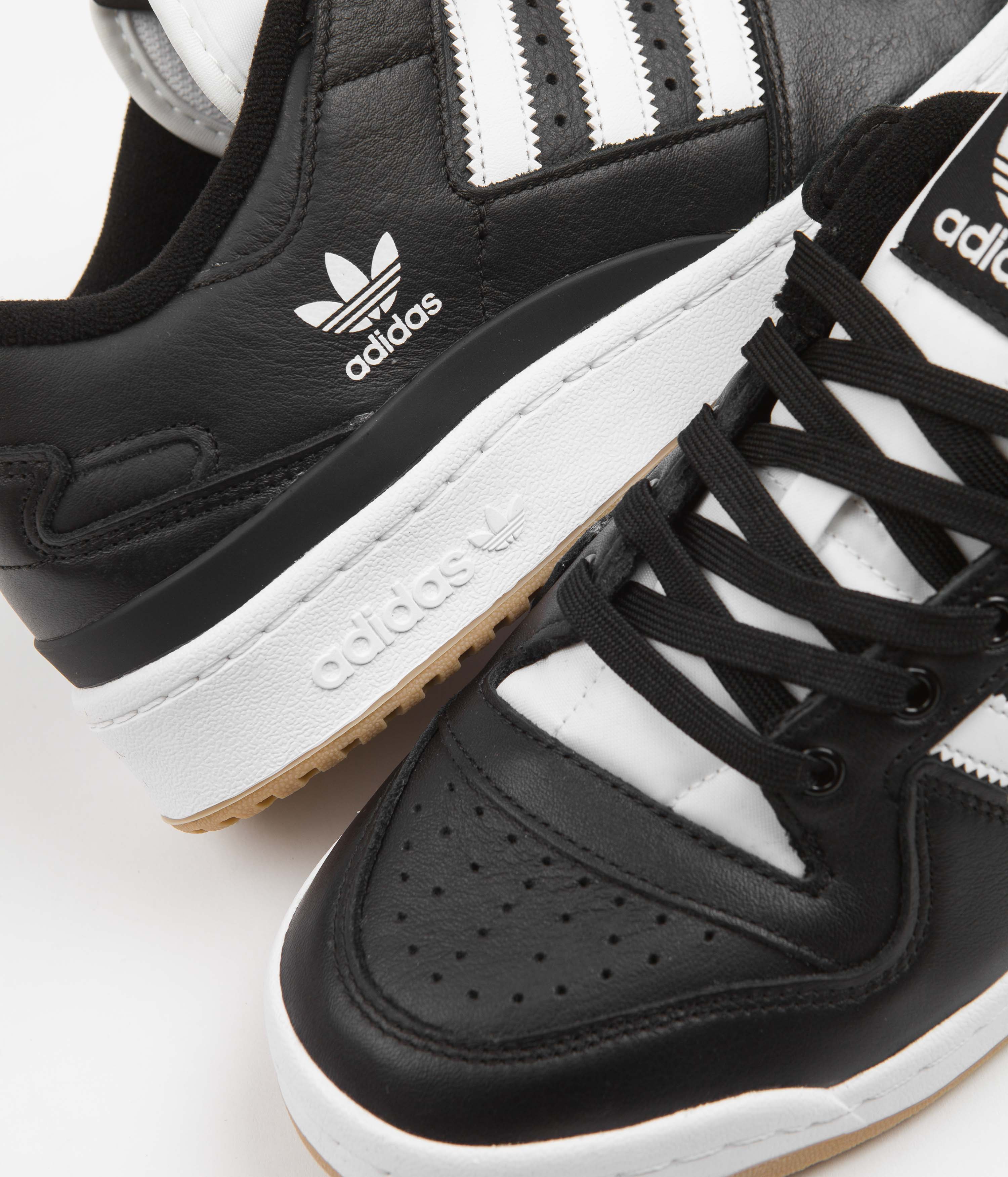 Adidas Forum 84 Low ADV Shoes - Core Black / Chalk White / Chalk White - Image 3