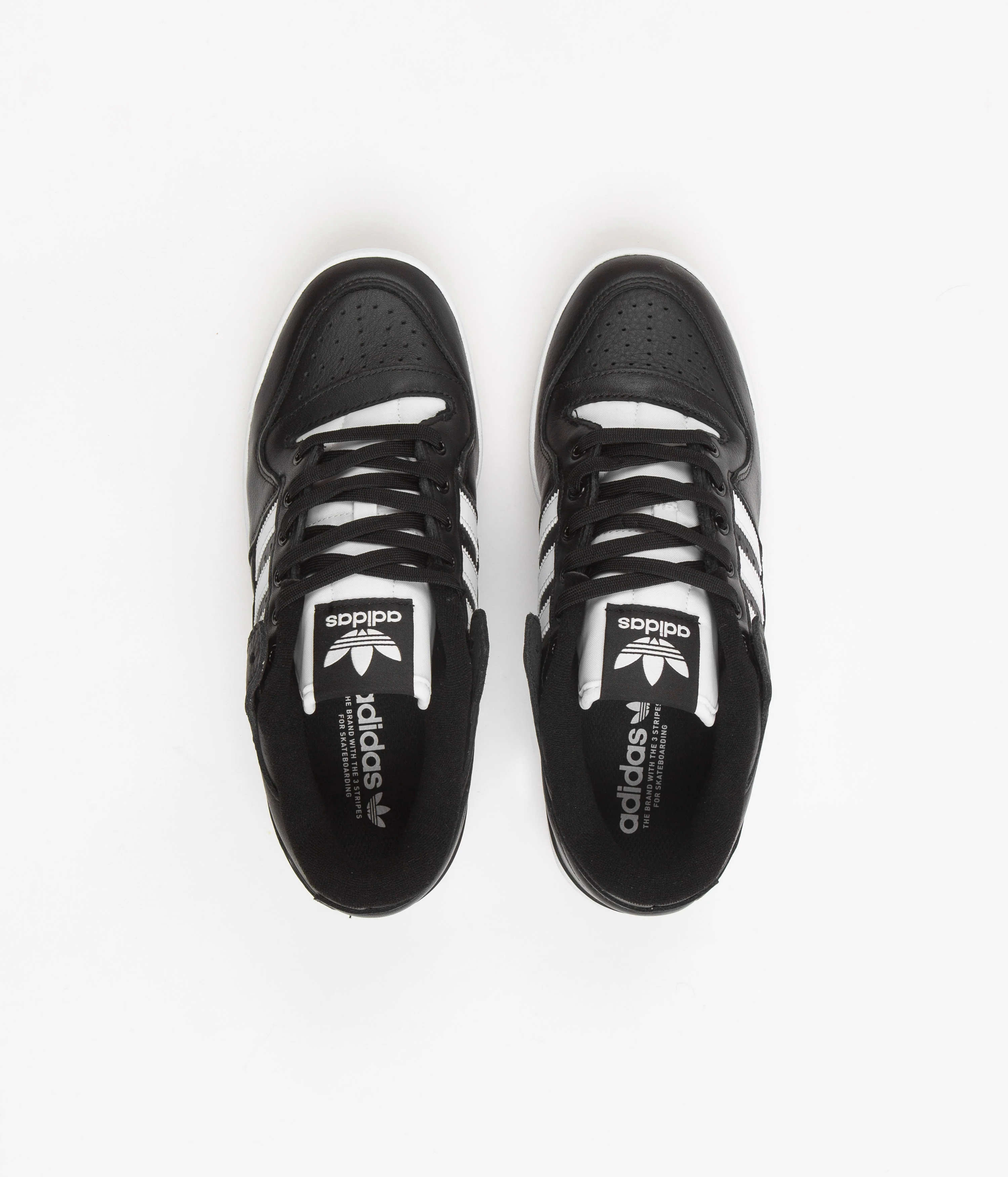 Adidas Forum 84 Low ADV Shoes - Core Black / Chalk White / Chalk White - Image 7