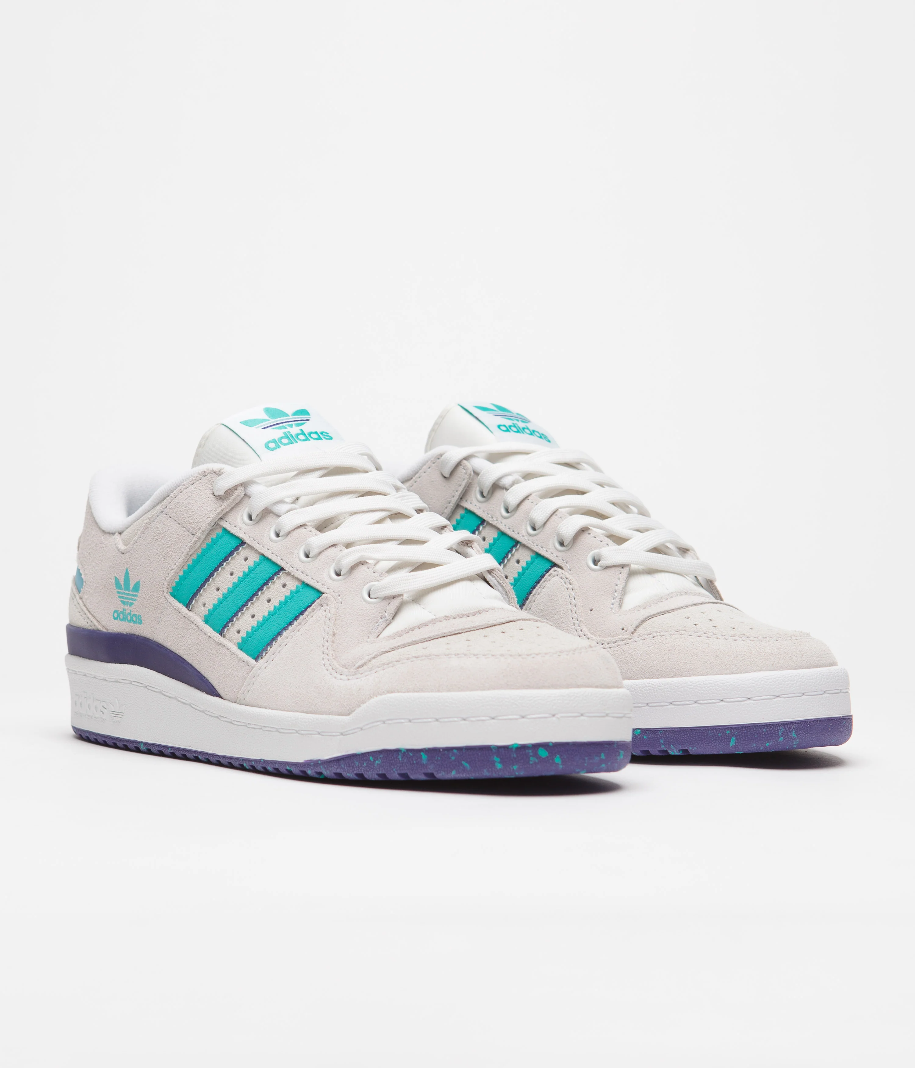 Adidas Forum 84 Low ADV Shoes - Crystal White / Preloved Blue / FTWR White - Image 2