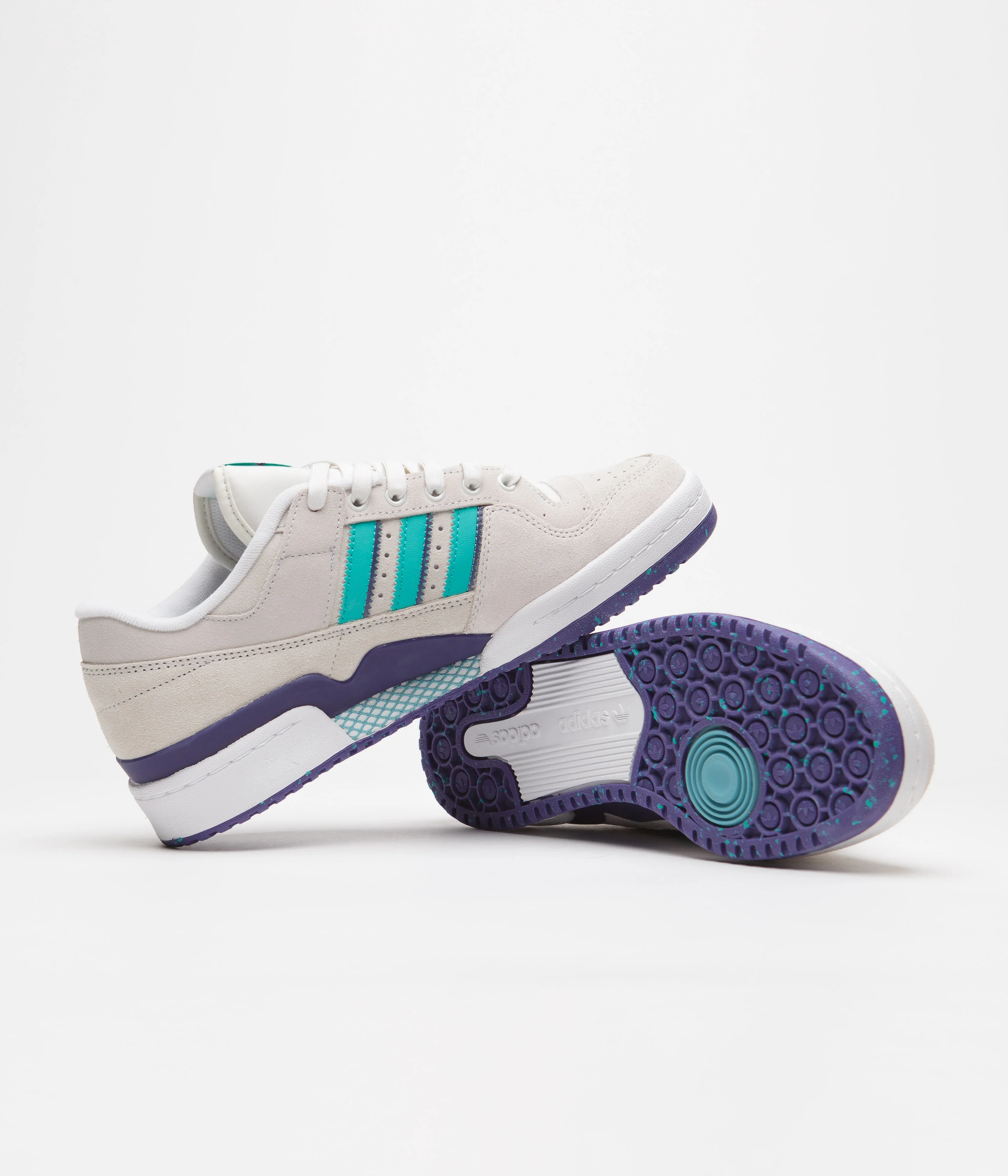 Adidas Forum 84 Low ADV Shoes - Crystal White / Preloved Blue / FTWR White - Image 5