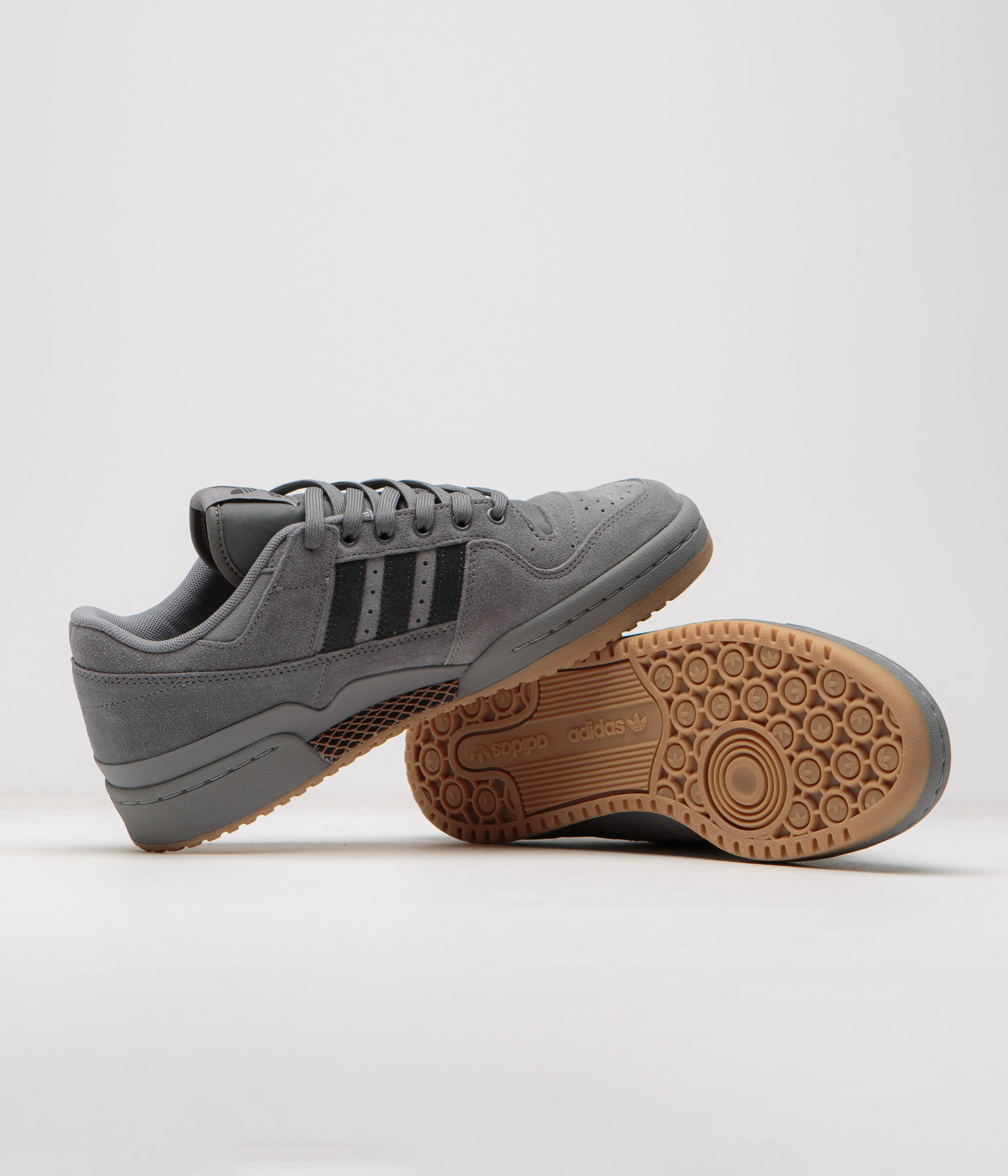 Adidas Forum 84 Low ADV Shoes - Grey Four / Carbon / Grey Three - Image 5