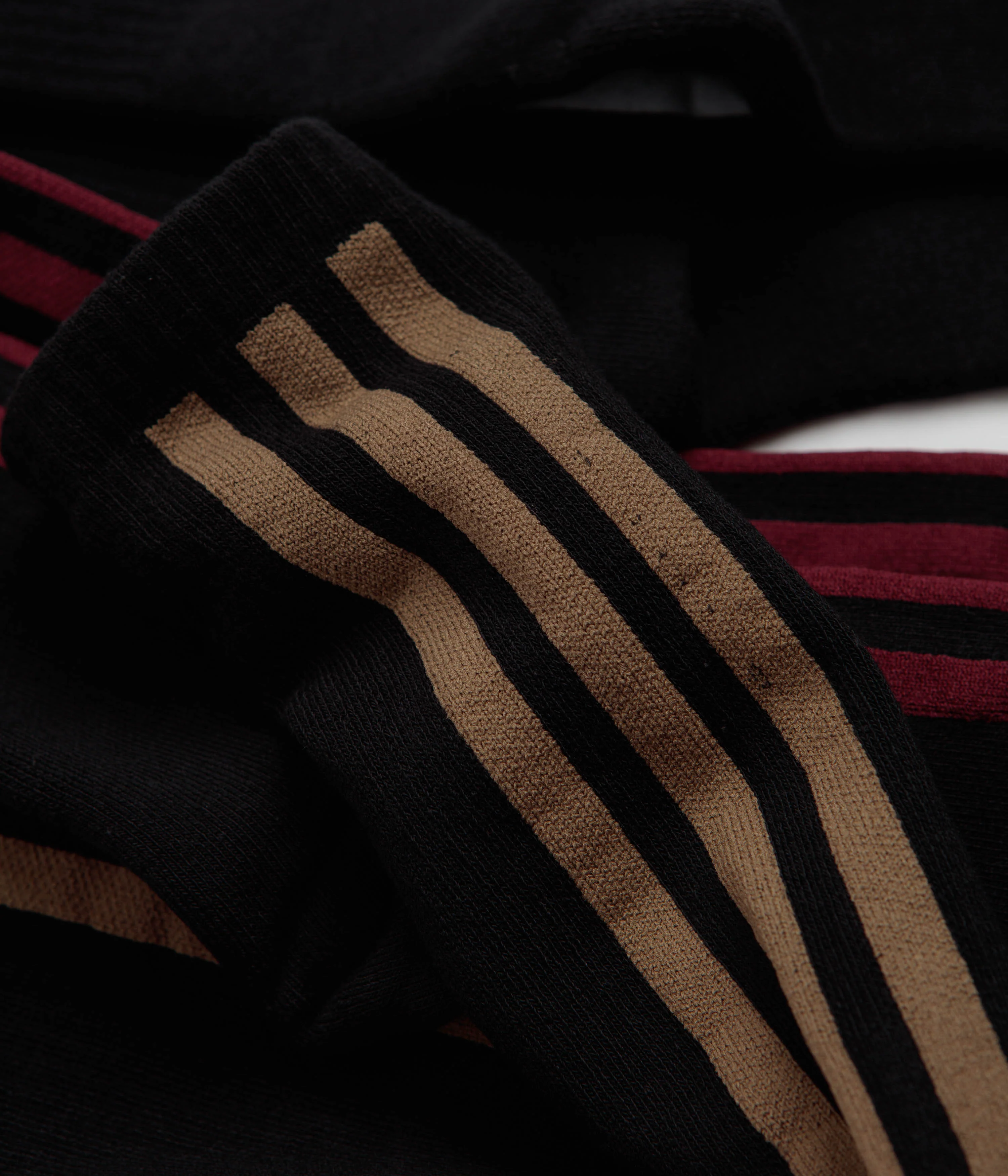 Adidas Frontside Socks (3 Pack) - Black / White / Black / Shadow Red - Image 2