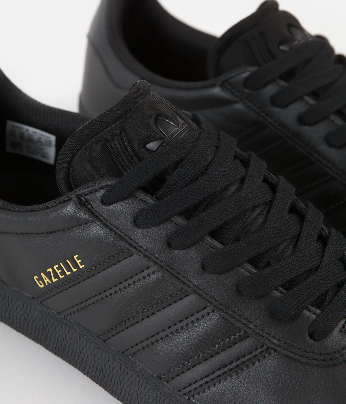 Adidas Gazelle ADV Shoes - Core Black / Core Black / Gold Metallic - Image 3