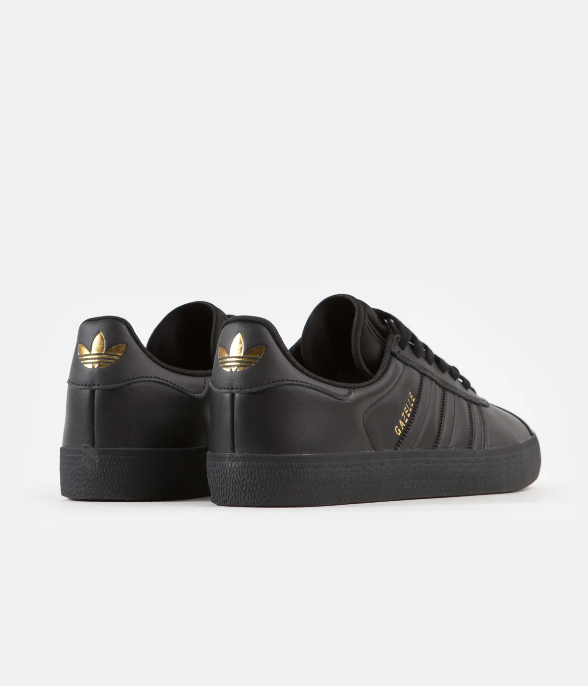 Adidas Gazelle ADV Shoes - Core Black / Core Black / Gold Metallic - Image 4