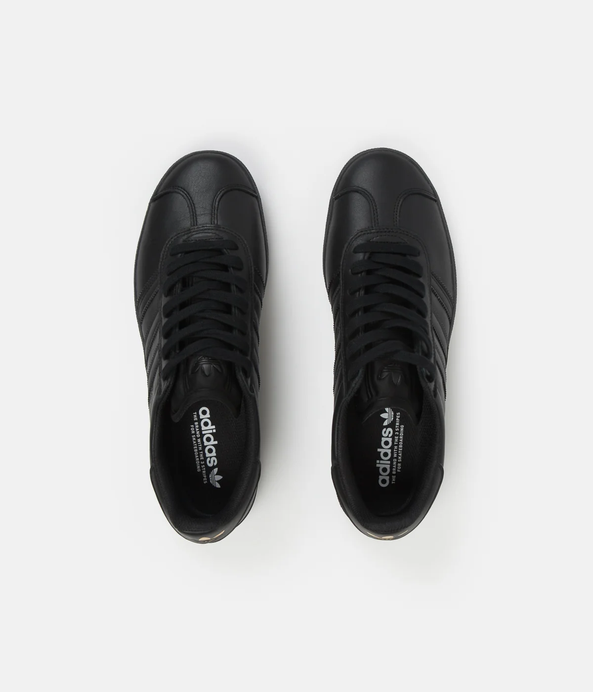 Adidas Gazelle ADV Shoes - Core Black / Core Black / Gold Metallic - Image 7