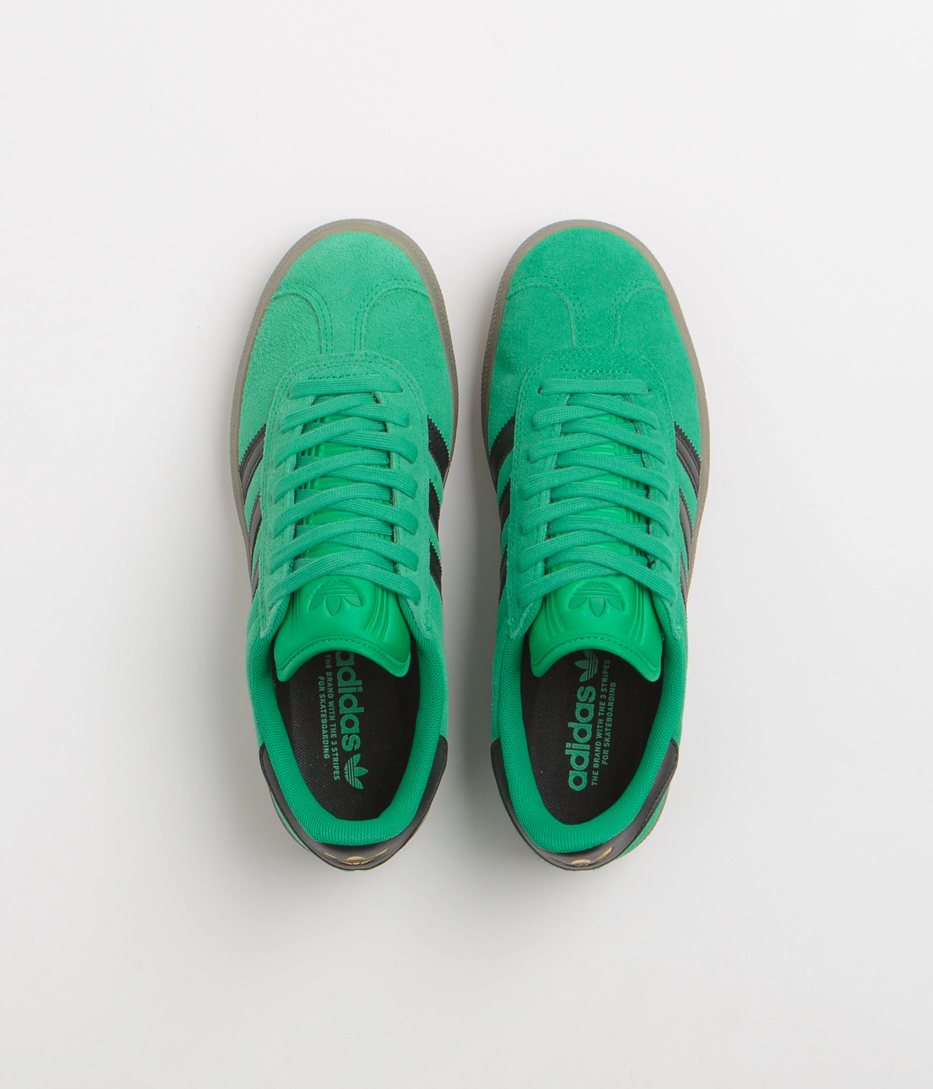 Adidas Gazelle ADV Shoes - Court Green / Core Black / Gum5 - Image 7